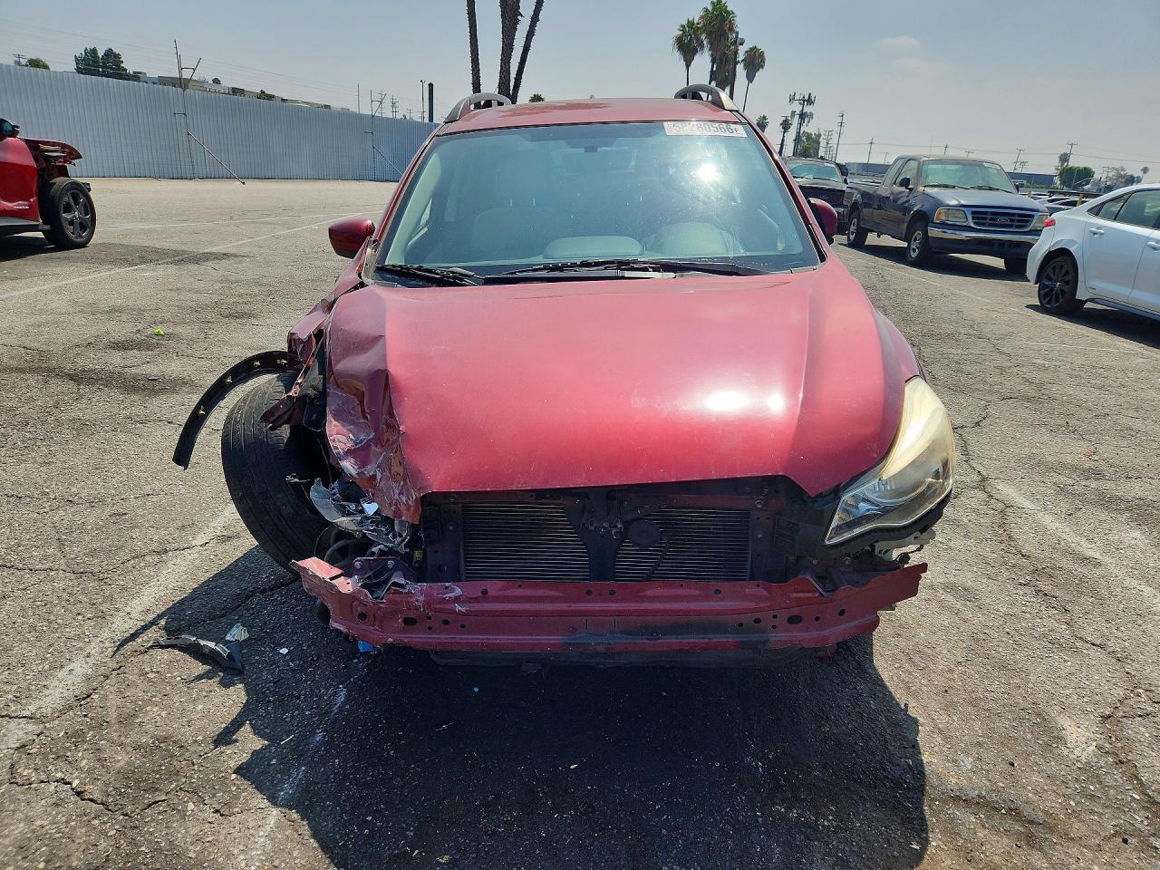 2017 Subaru Crosstrek Premium Red vin: JF2GPADCXHH237338