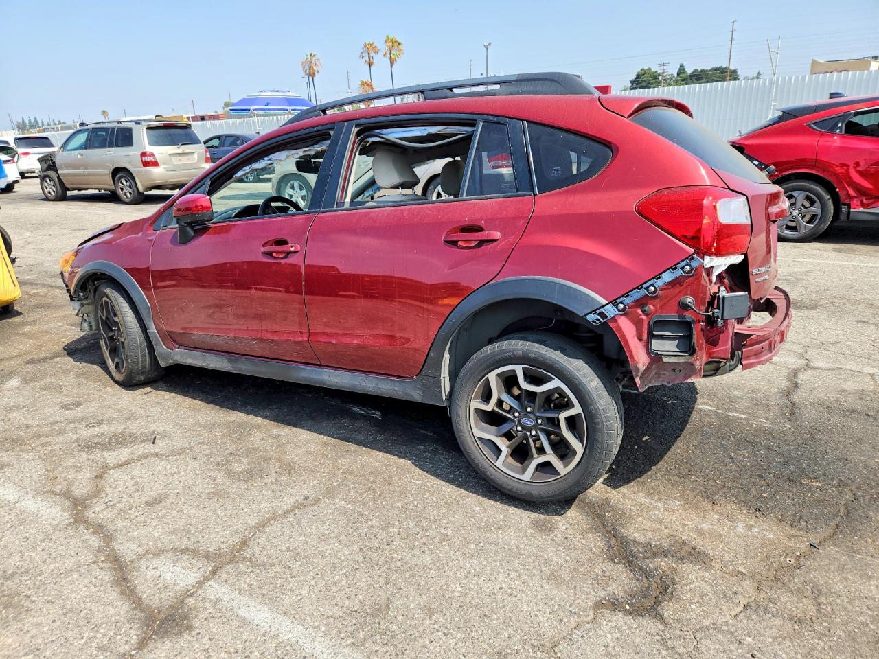 2017 Subaru Crosstrek Premium Red vin: JF2GPADCXHH237338
