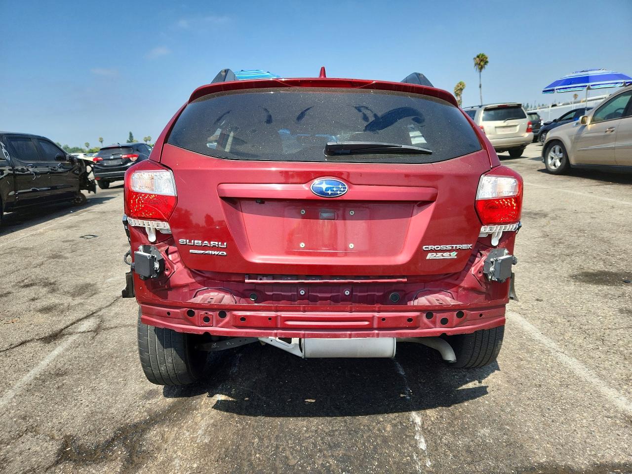 2017 Subaru Crosstrek Premium Red vin: JF2GPADCXHH237338
