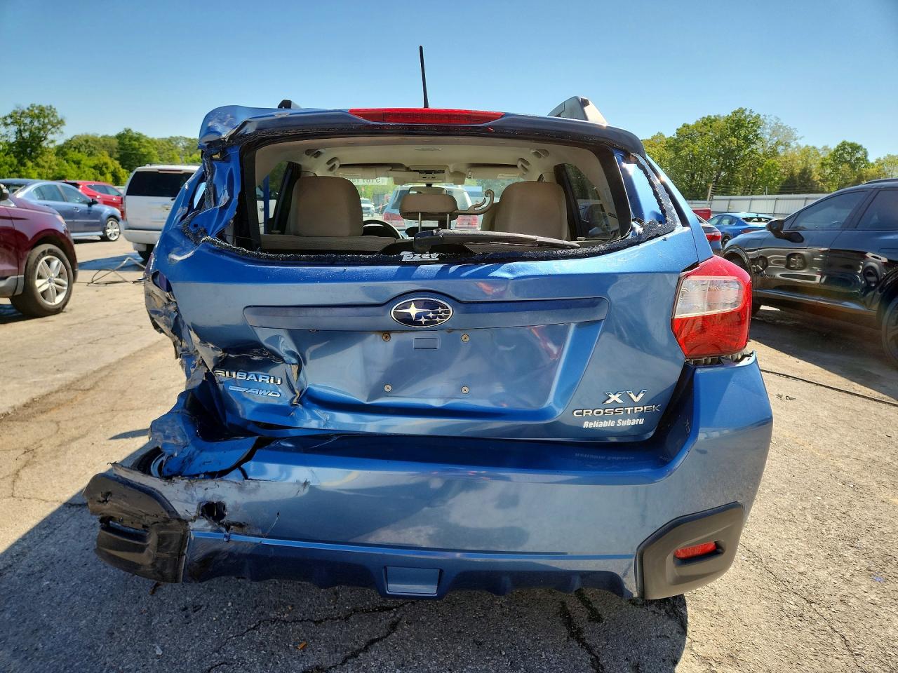 2015 Subaru Xv Crosstrek 2.0 Premium Blue vin: JF2GPAFC0FH211910