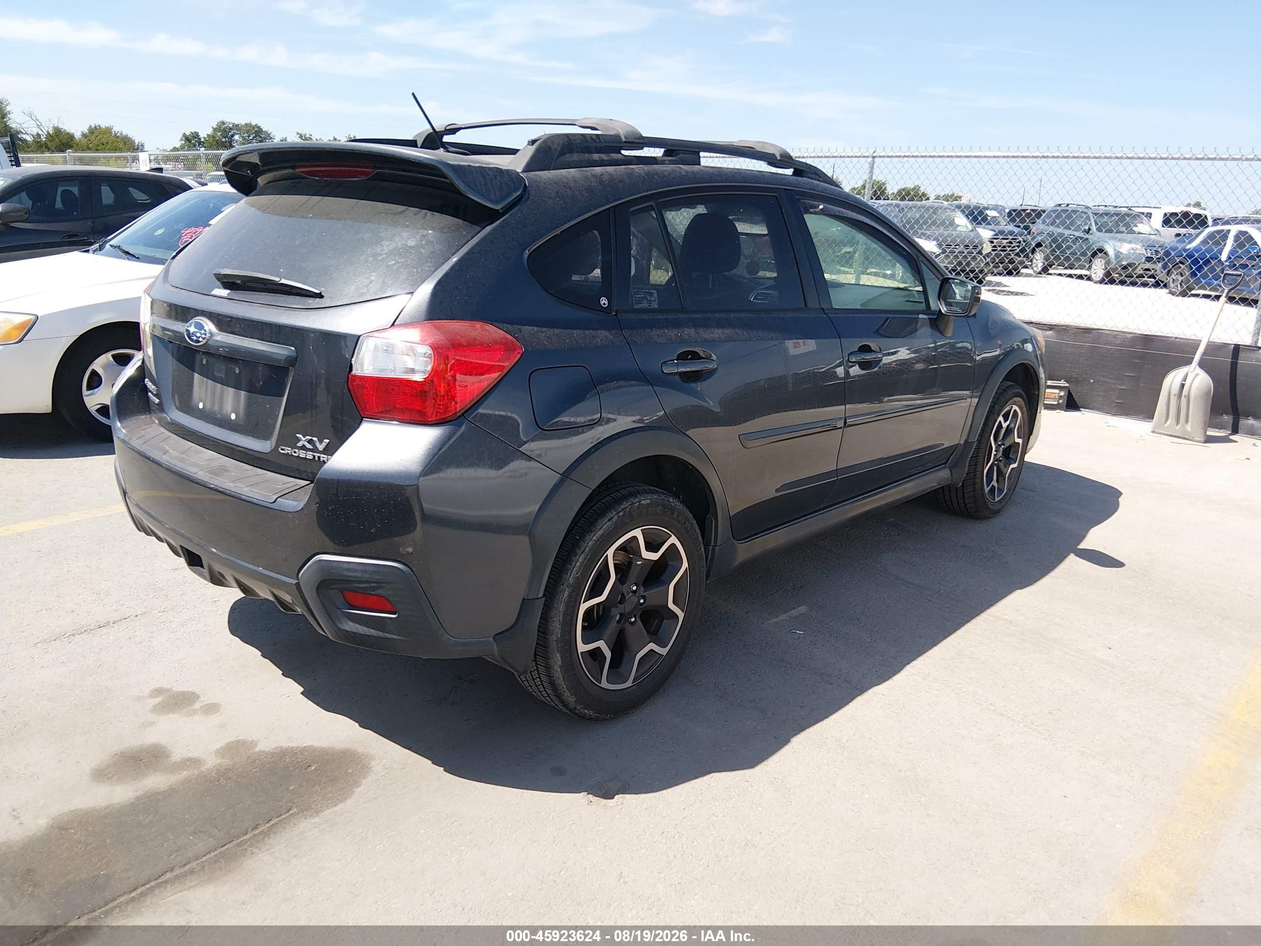 2015 Subaru Xv Crosstrek 2.0i Premium Gray vin: JF2GPAFC1F8235567