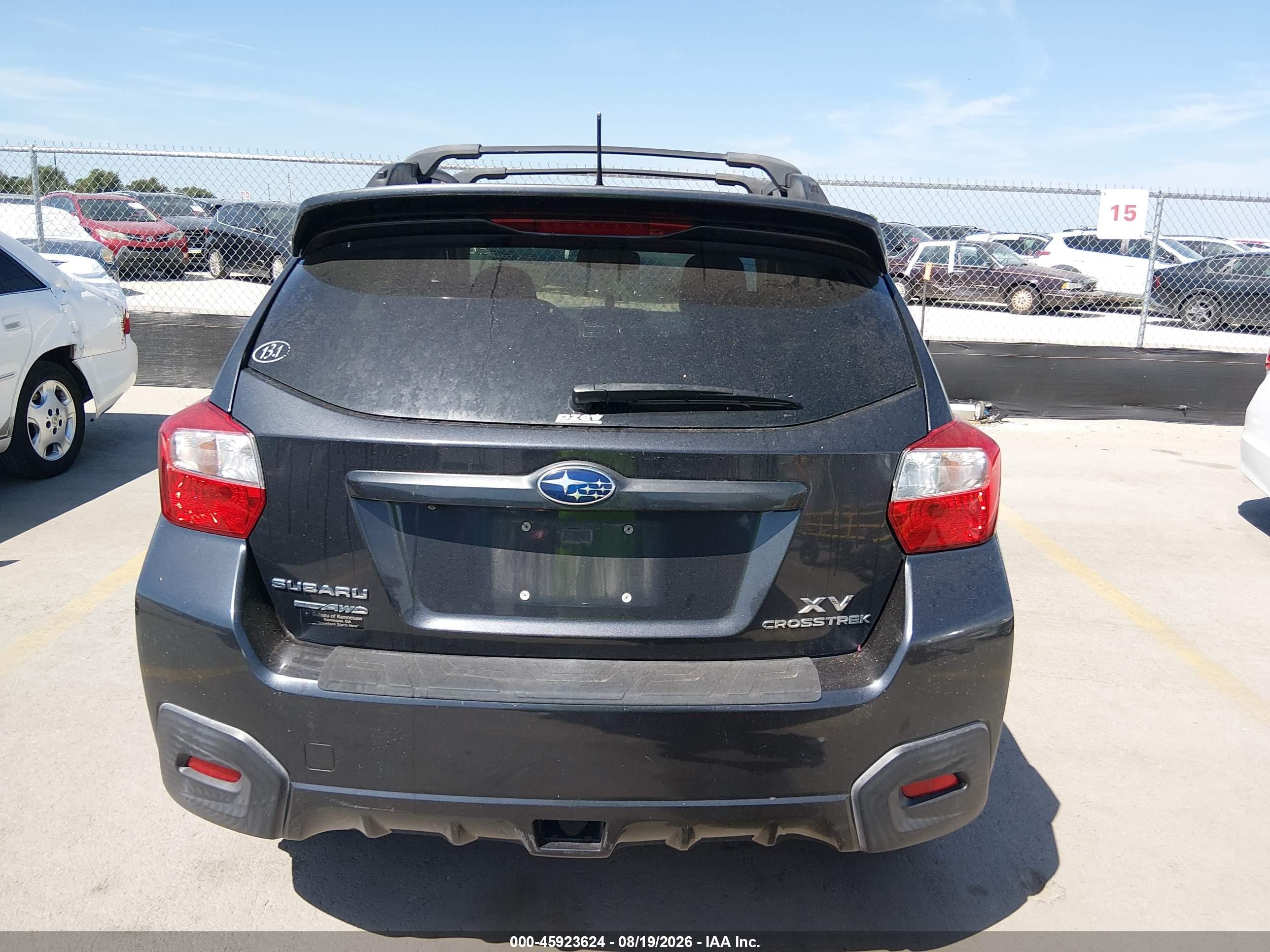 2015 Subaru Xv Crosstrek 2.0i Premium Gray vin: JF2GPAFC1F8235567