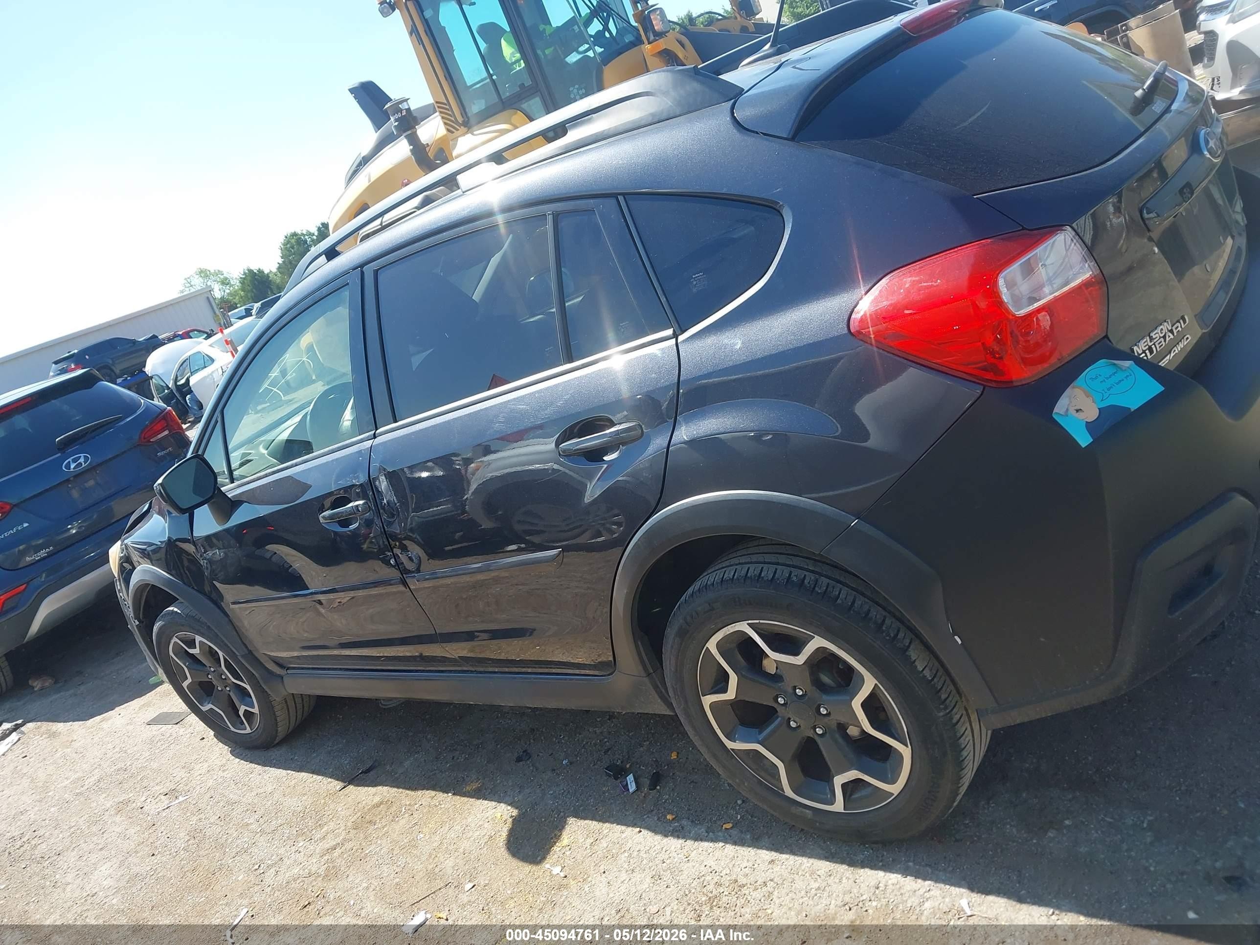 2015 Subaru Xv Crosstrek 2.0i Premium Black vin: JF2GPAFC1F8322238