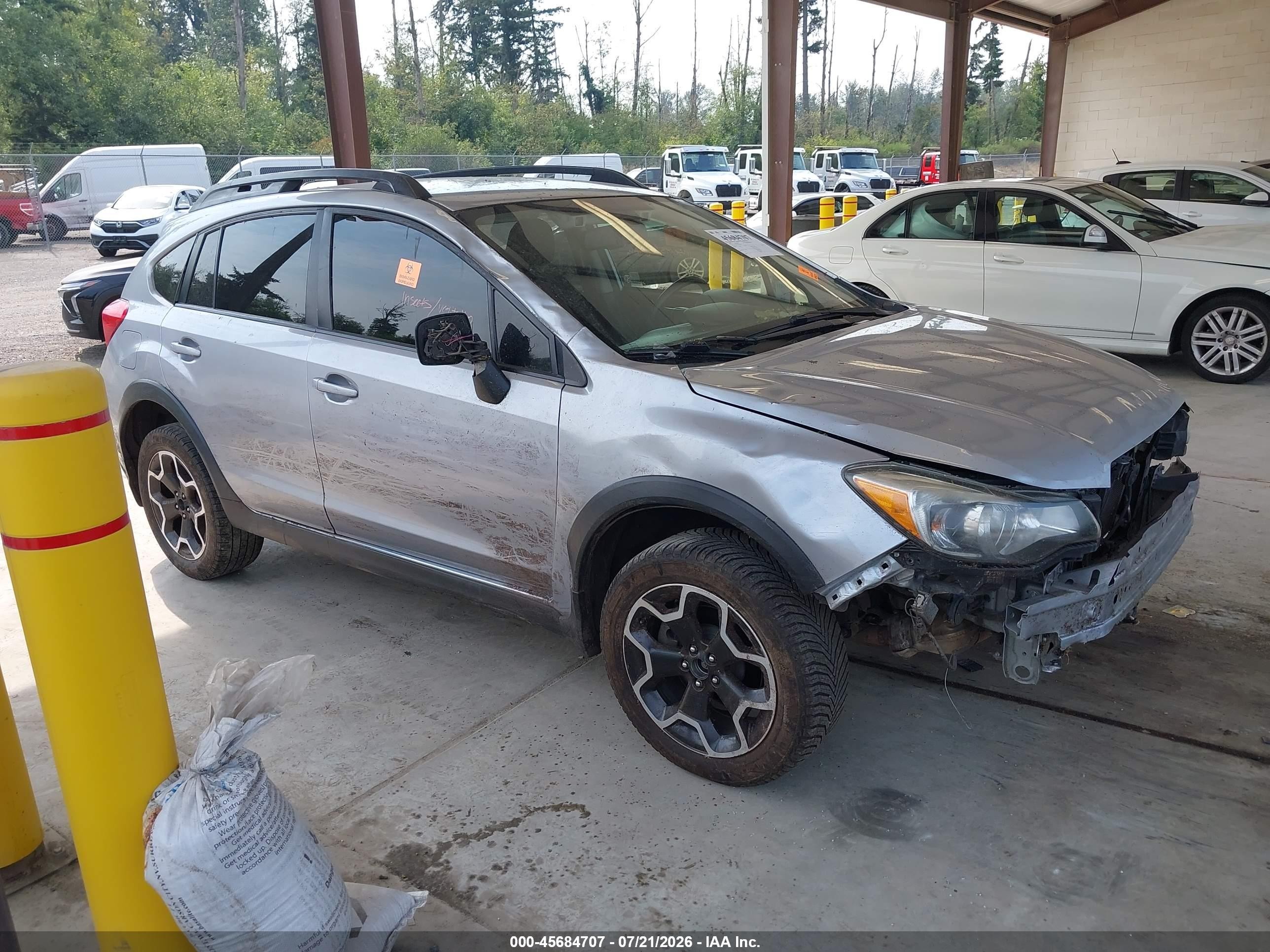 2015 Subaru Xv Crosstrek 2.0i Premium Silver vin: JF2GPAFC1FH223967