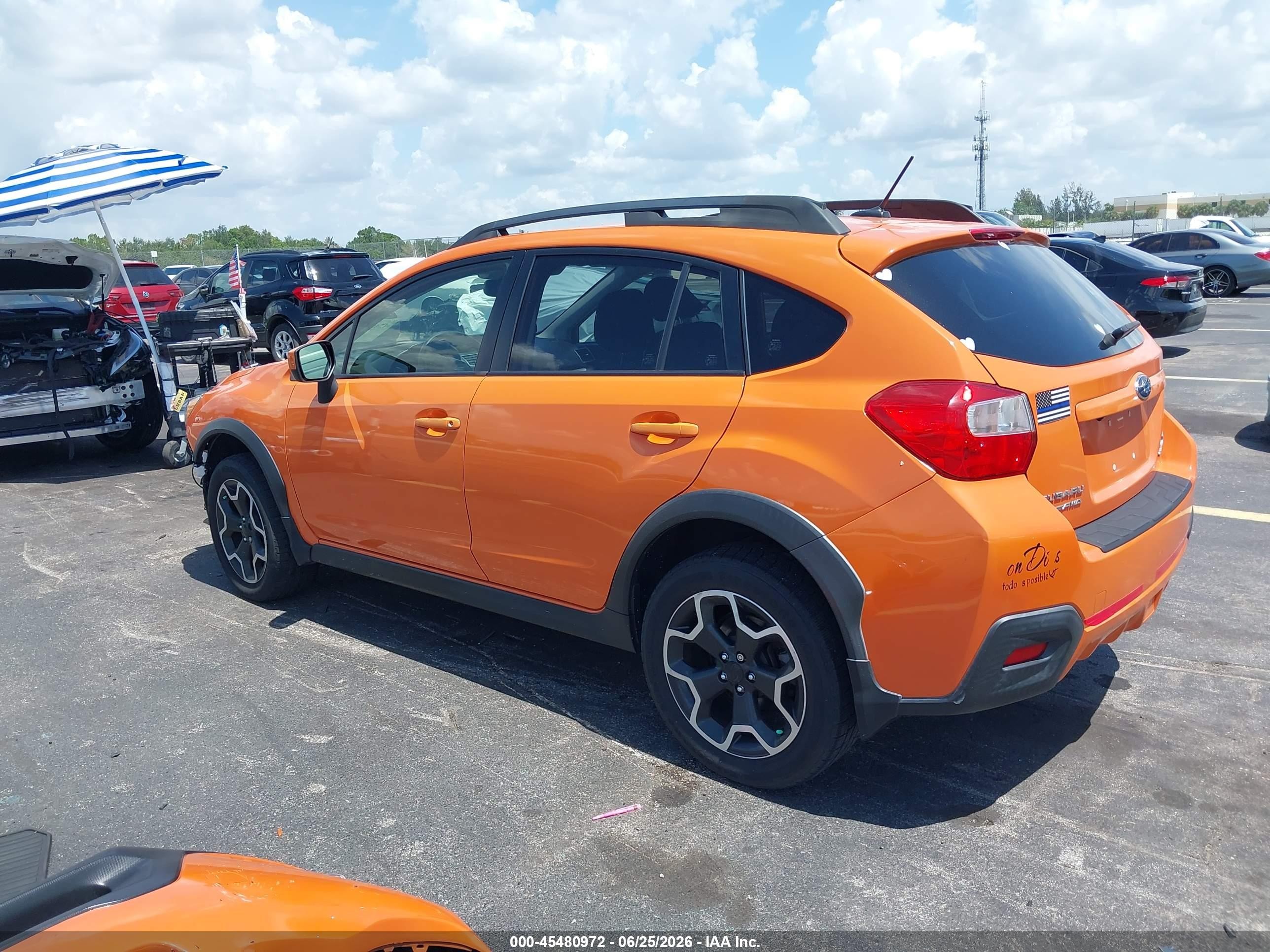 2015 Subaru Xv Crosstrek 2.0i Premium Orange vin: JF2GPAFC2F8327447