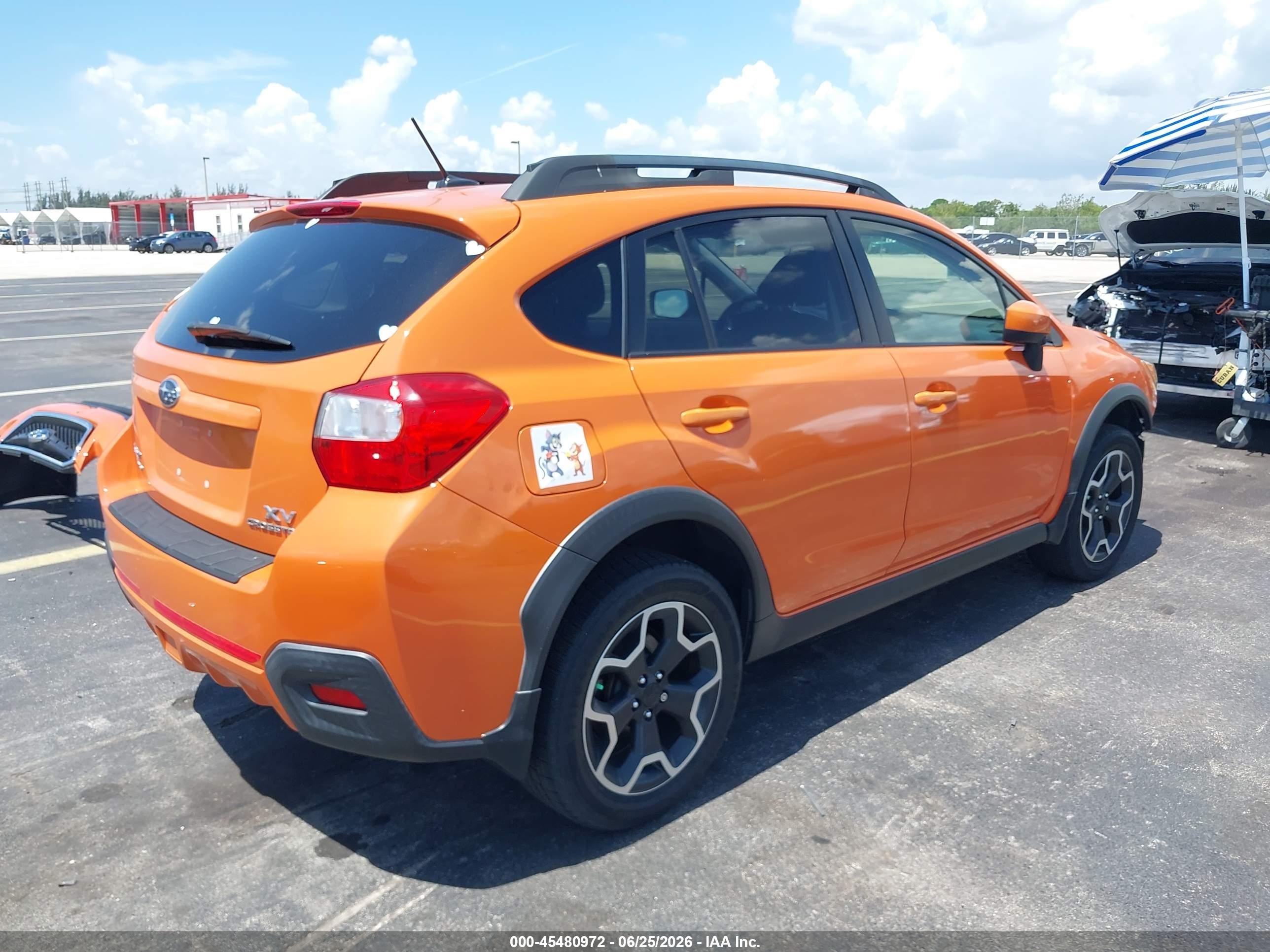 2015 Subaru Xv Crosstrek 2.0i Premium Orange vin: JF2GPAFC2F8327447