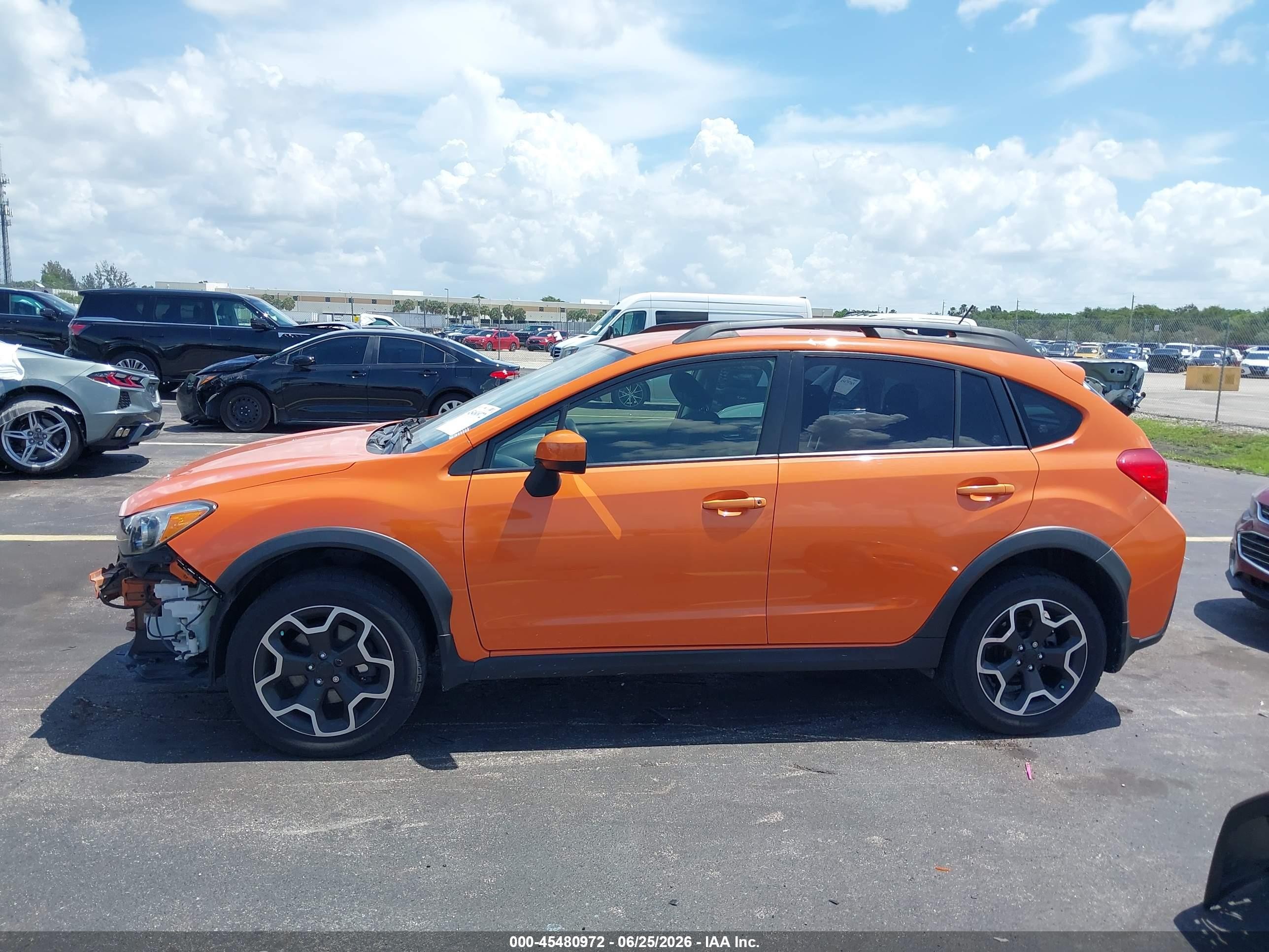2015 Subaru Xv Crosstrek 2.0i Premium Orange vin: JF2GPAFC2F8327447