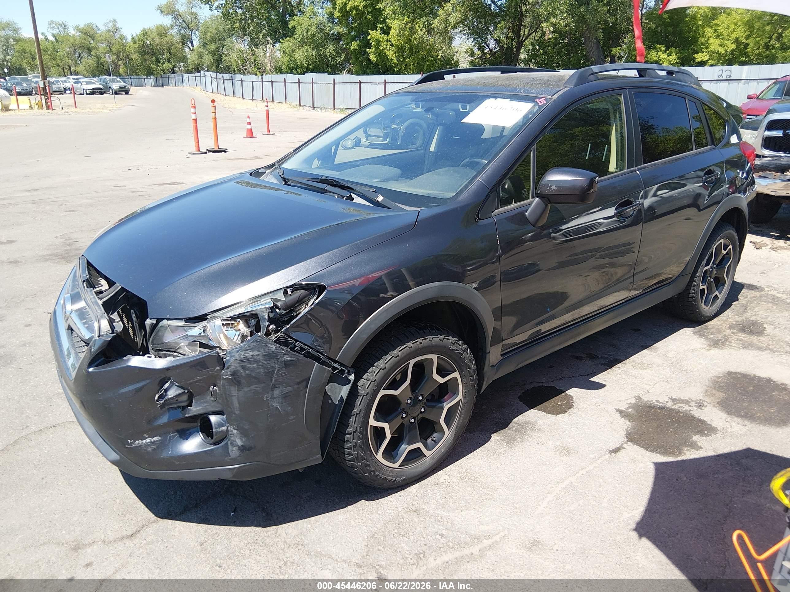 2015 Subaru Xv Crosstrek 2.0i Premium Gray vin: JF2GPAFC6FH212530