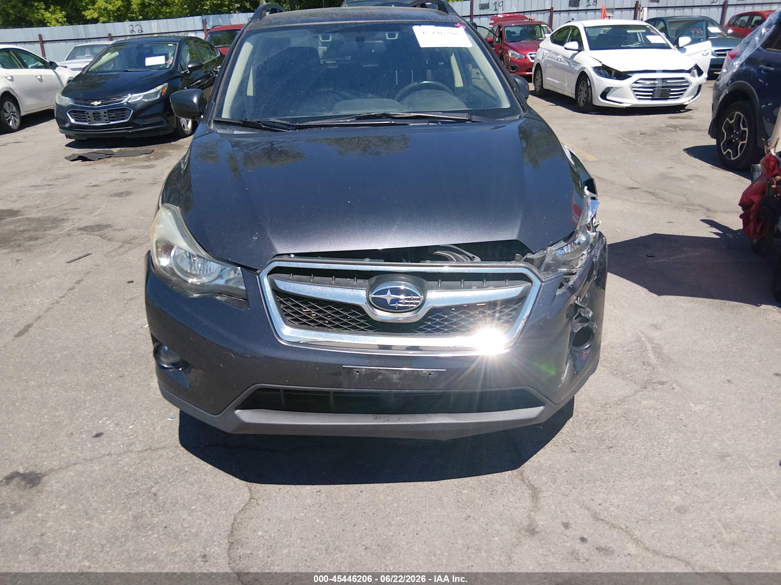 2015 Subaru Xv Crosstrek 2.0i Premium Gray vin: JF2GPAFC6FH212530
