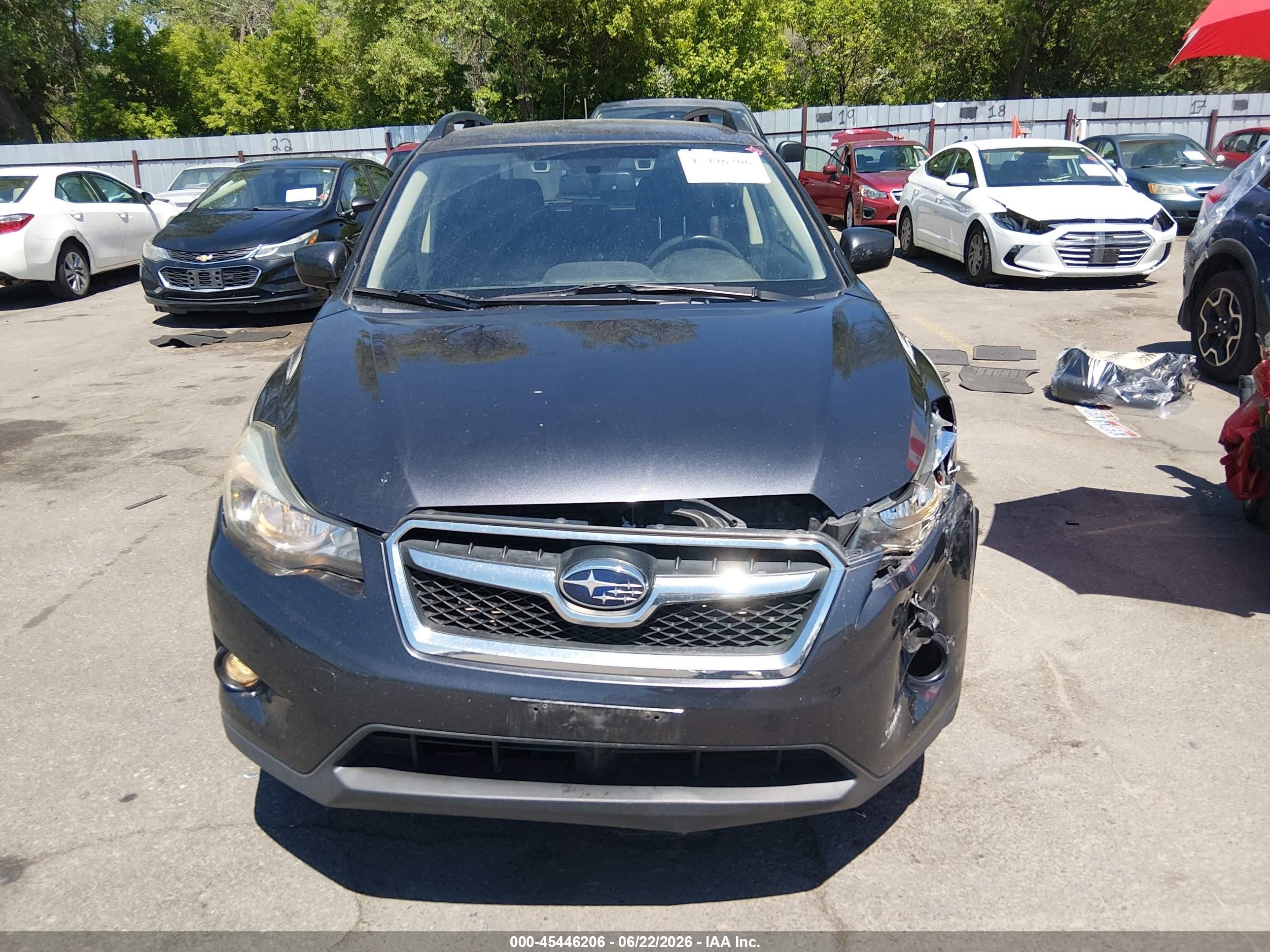 2015 Subaru Xv Crosstrek 2.0i Premium Gray vin: JF2GPAFC6FH212530