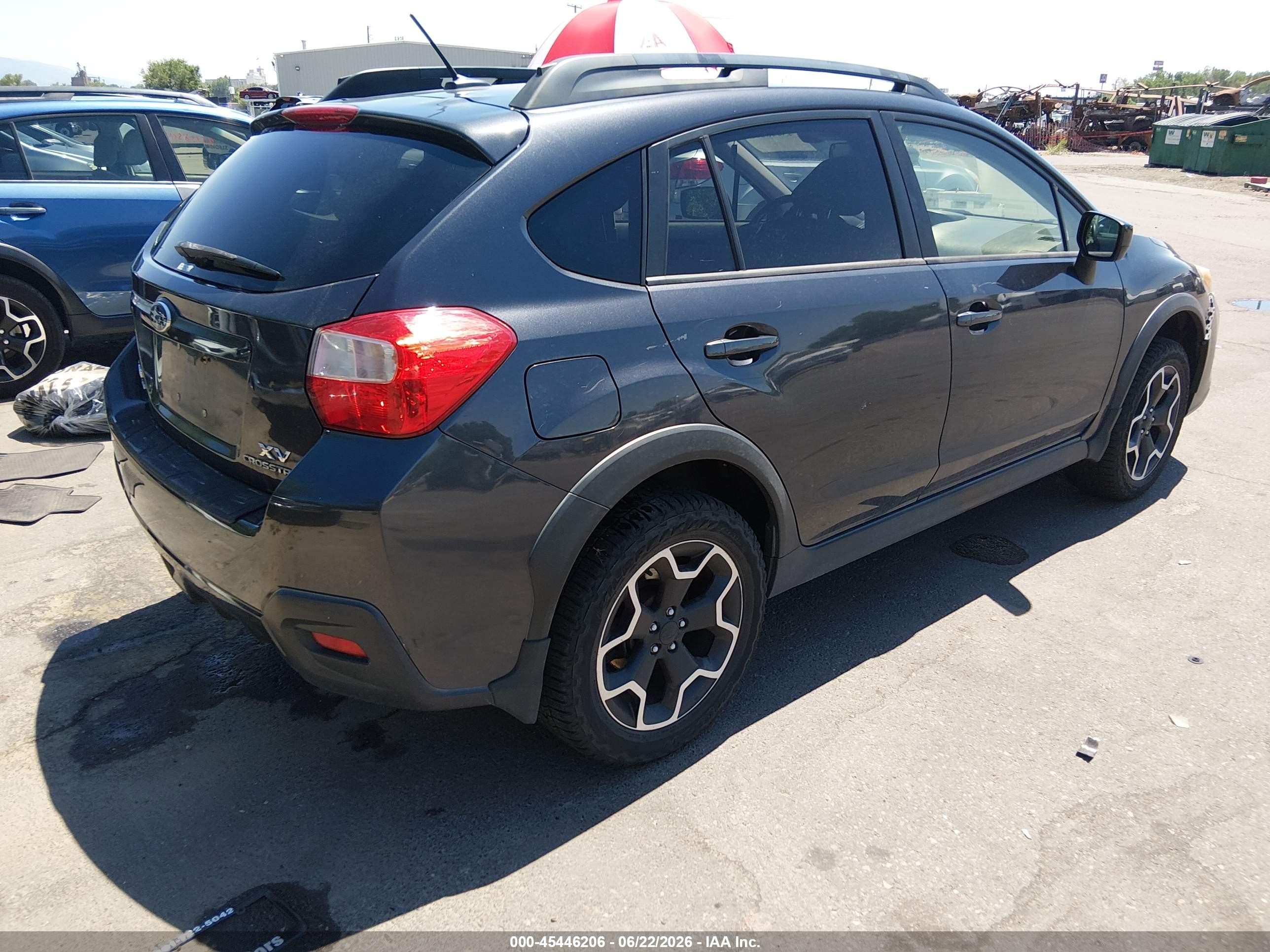 2015 Subaru Xv Crosstrek 2.0i Premium Gray vin: JF2GPAFC6FH212530