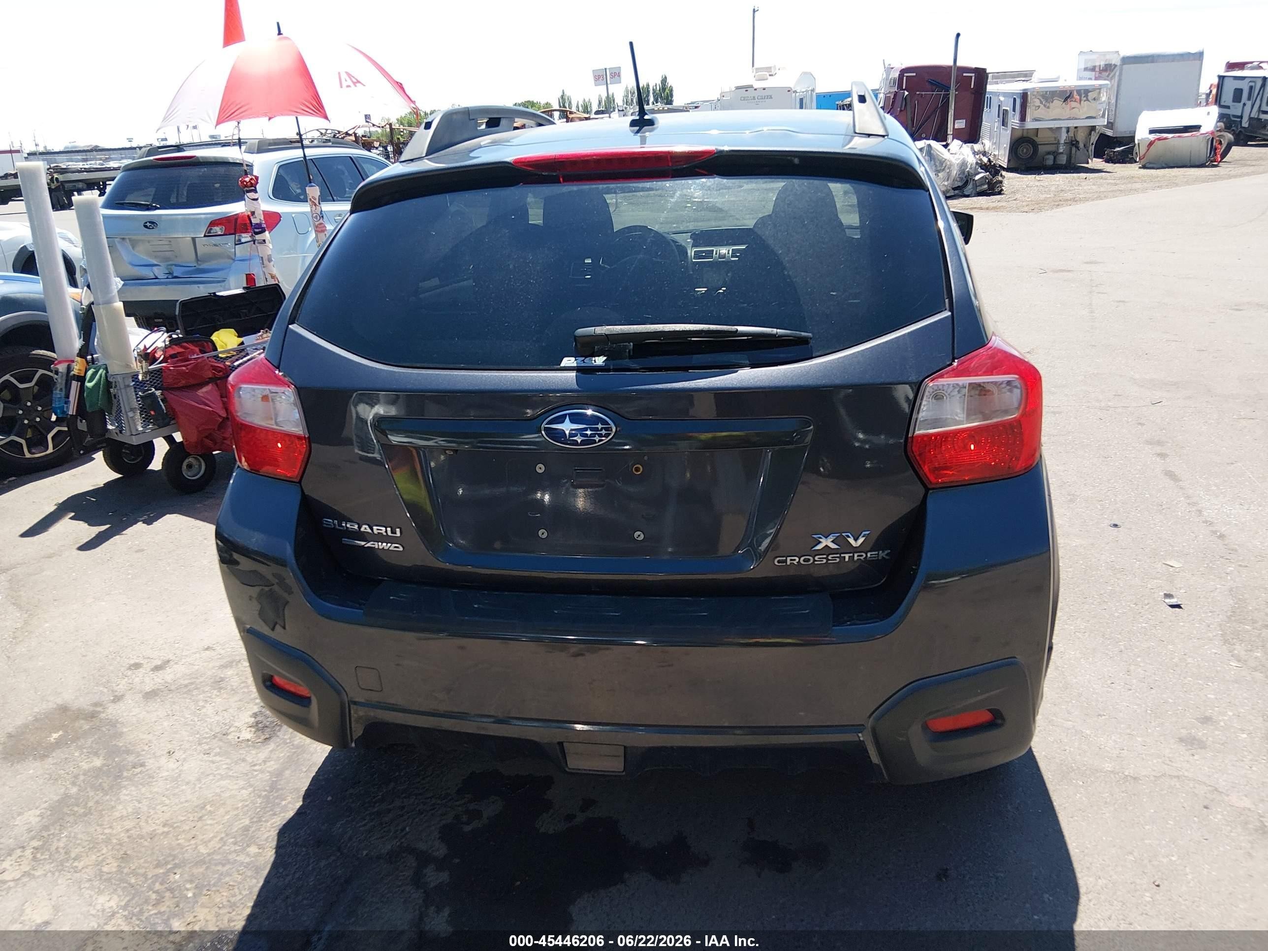 2015 Subaru Xv Crosstrek 2.0i Premium Gray vin: JF2GPAFC6FH212530