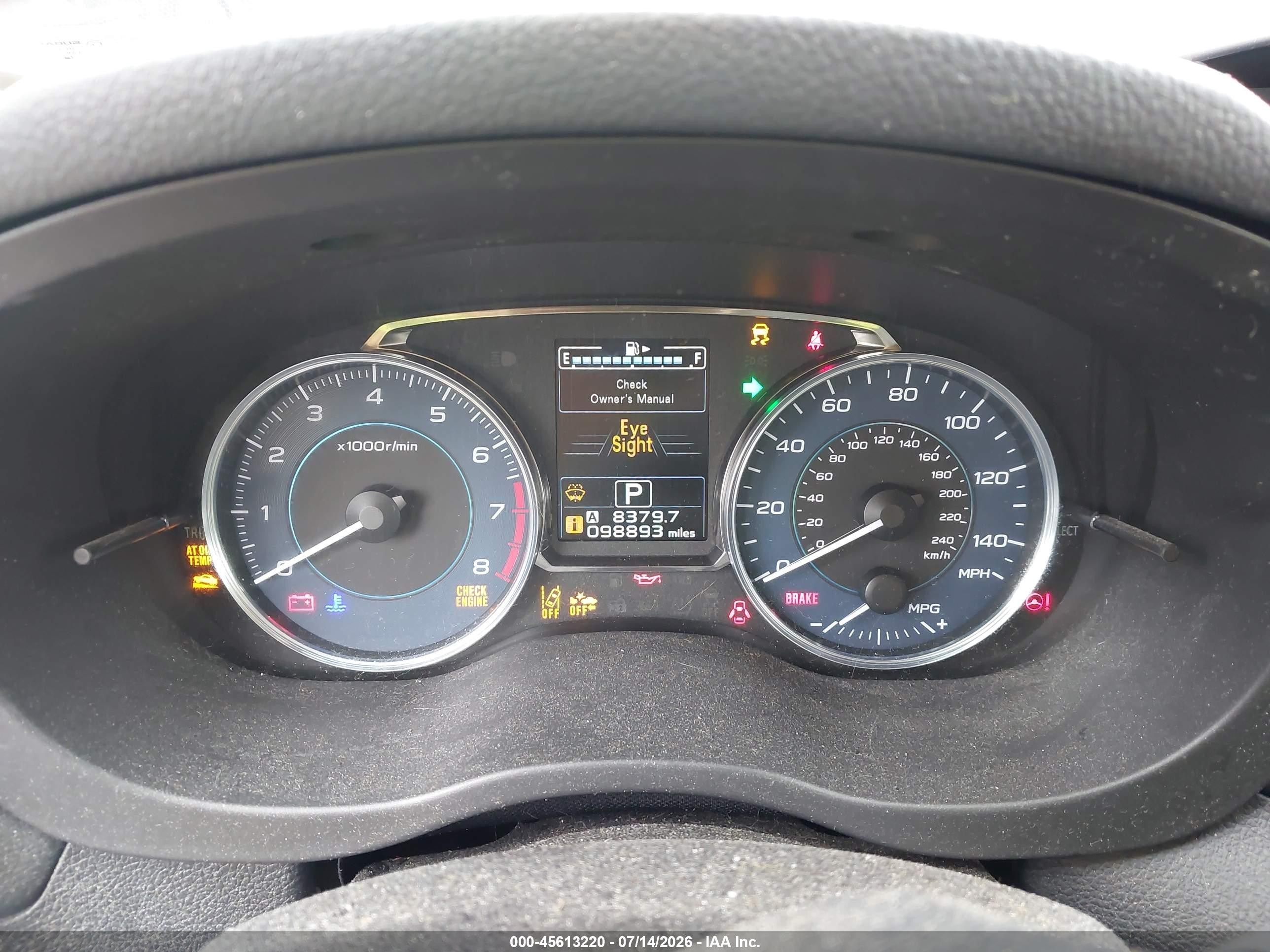 2015 Subaru Xv Crosstrek 2.0i Premium Silver vin: JF2GPAFC7FH317125