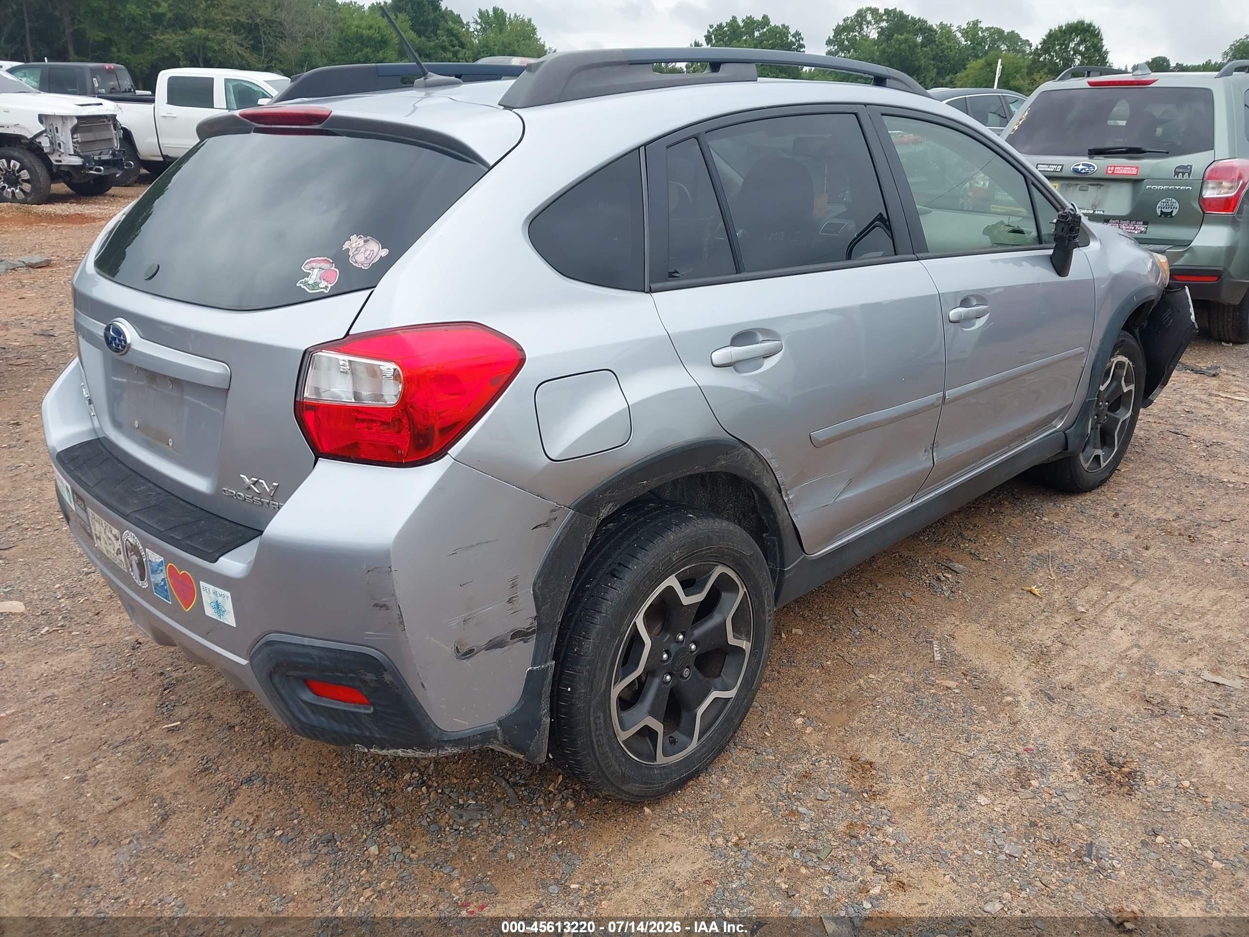 2015 Subaru Xv Crosstrek 2.0i Premium Silver vin: JF2GPAFC7FH317125