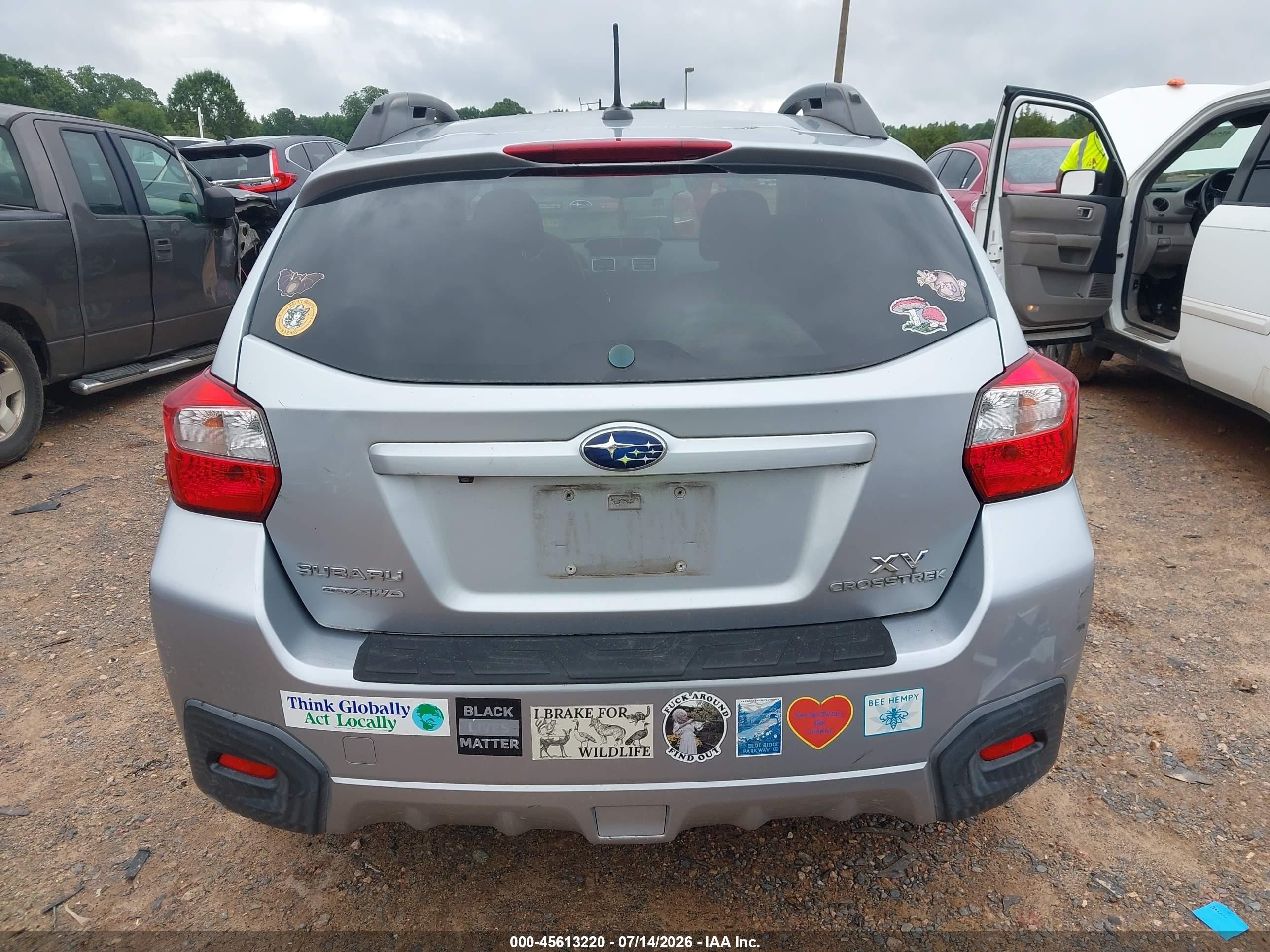 2015 Subaru Xv Crosstrek 2.0i Premium Silver vin: JF2GPAFC7FH317125