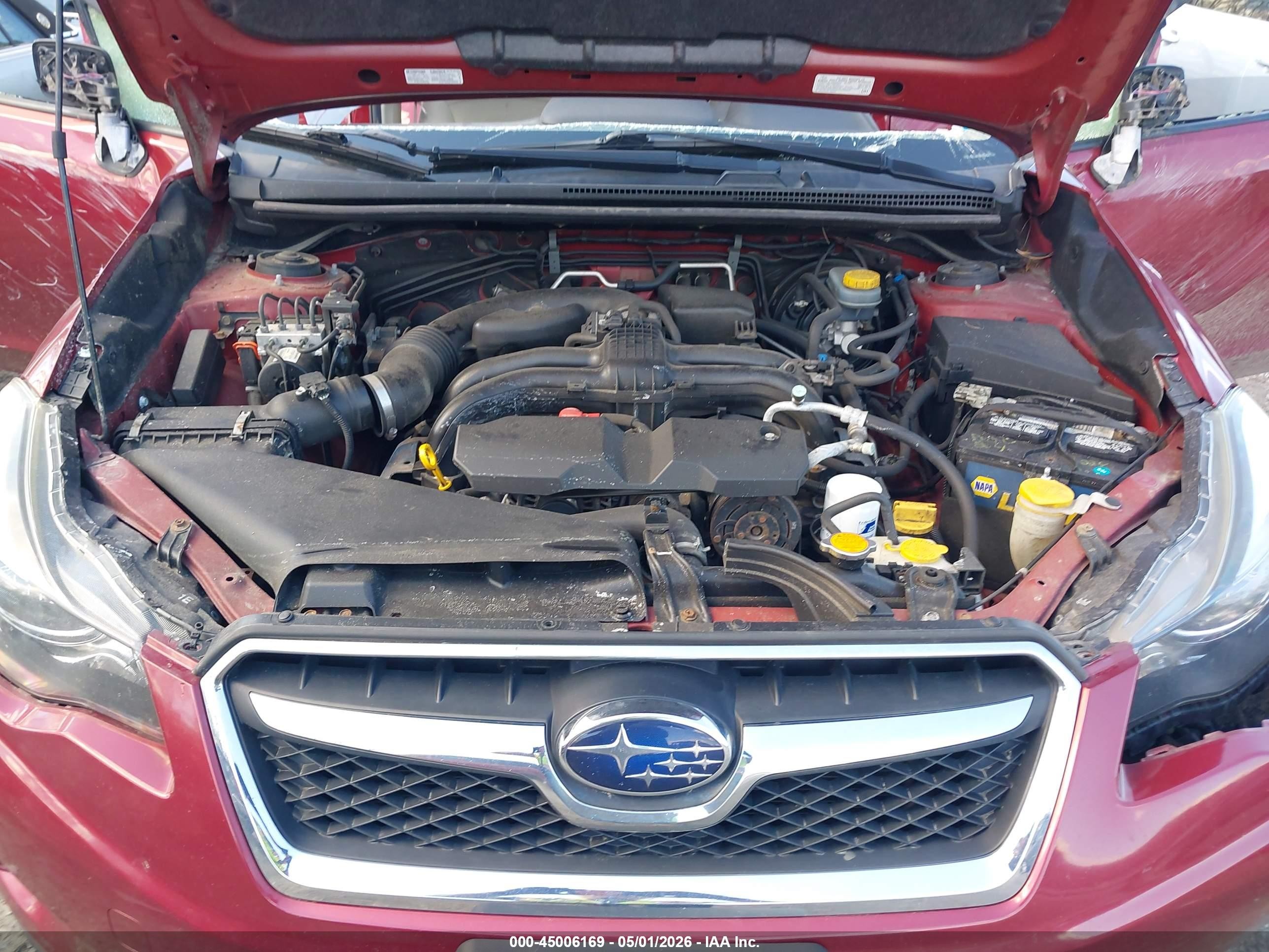 2015 Subaru Xv Crosstrek 2.0i Premium Бордовый vin: JF2GPAFC8F8319529