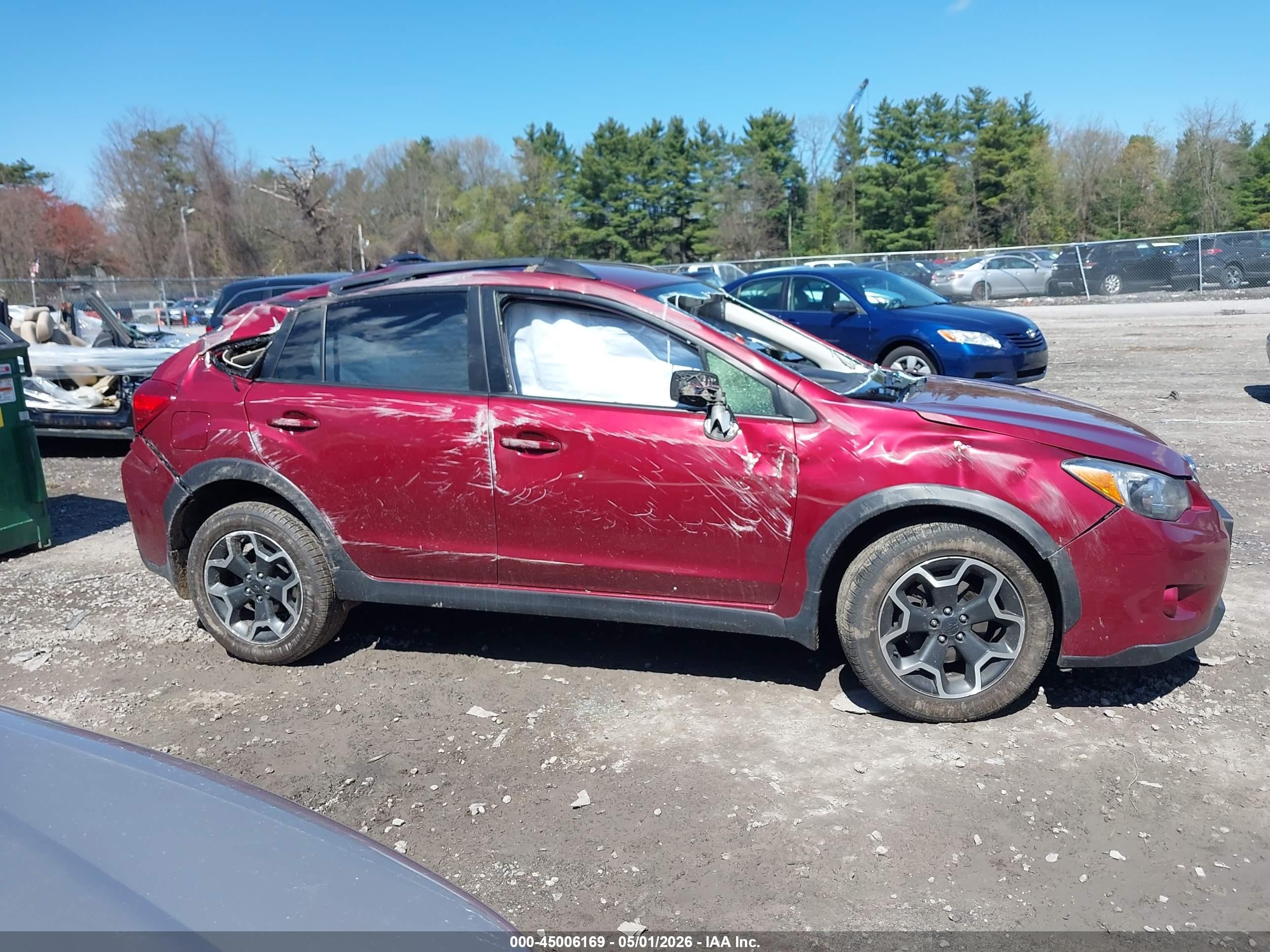 2015 Subaru Xv Crosstrek 2.0i Premium Бордовый vin: JF2GPAFC8F8319529