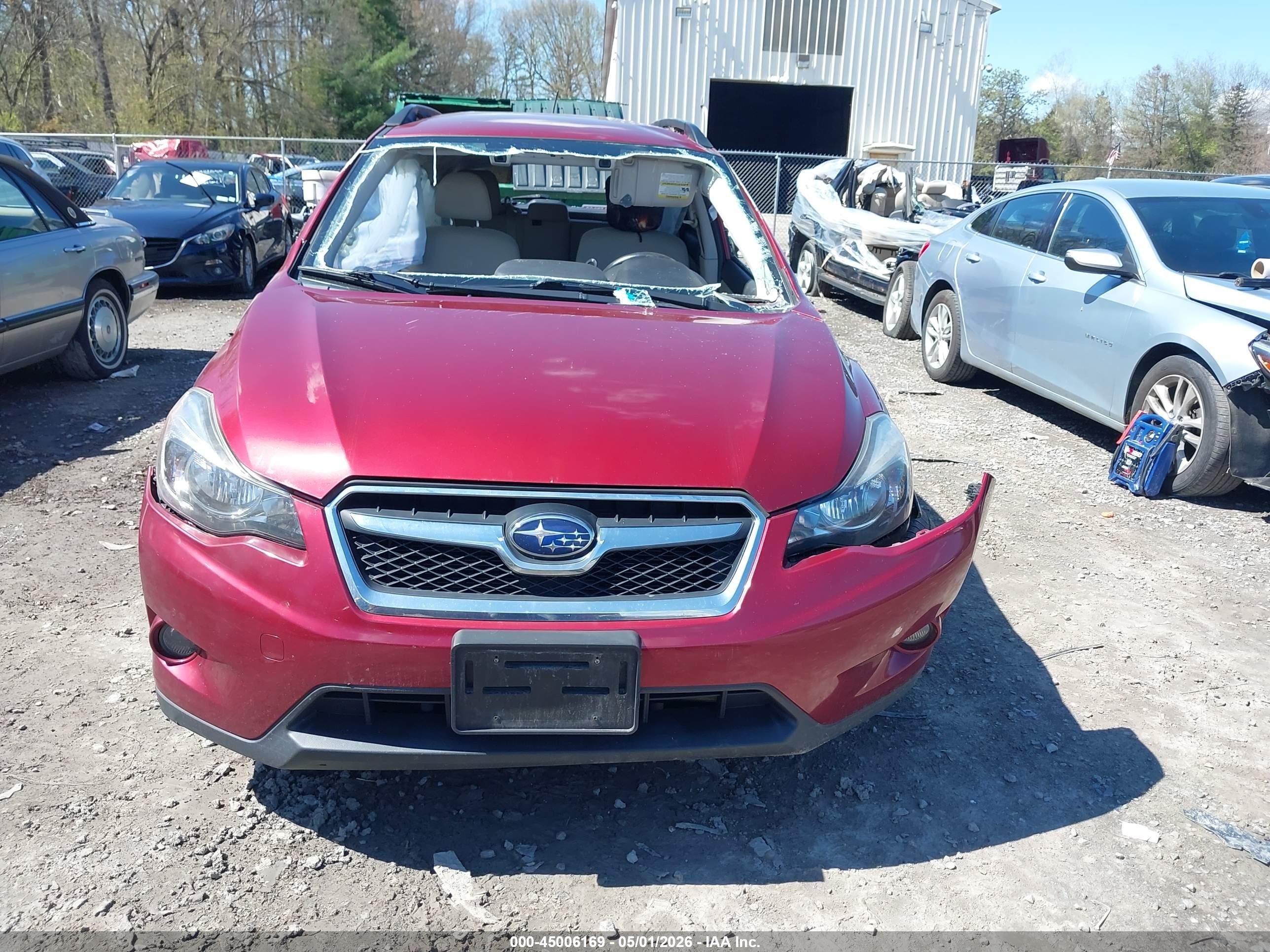 2015 Subaru Xv Crosstrek 2.0i Premium Бордовый vin: JF2GPAFC8F8319529