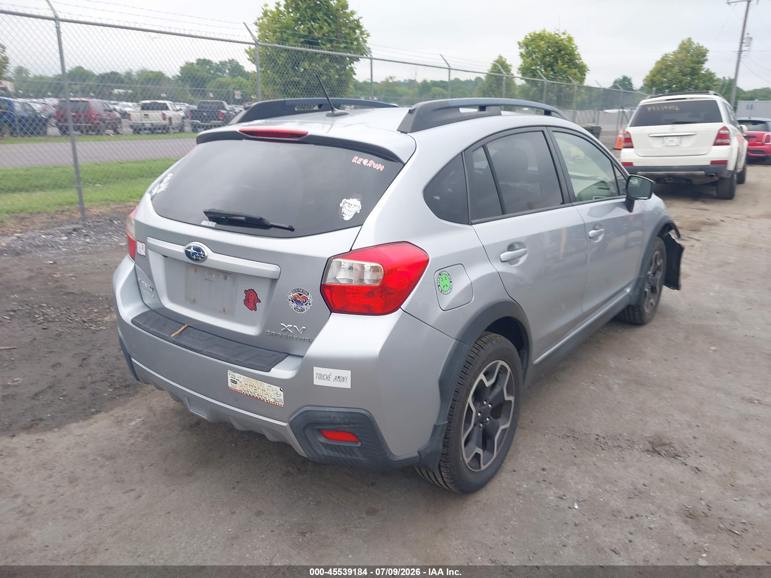 2015 Subaru Xv Crosstrek 2.0i Premium Silver vin: JF2GPAFC9F8309527