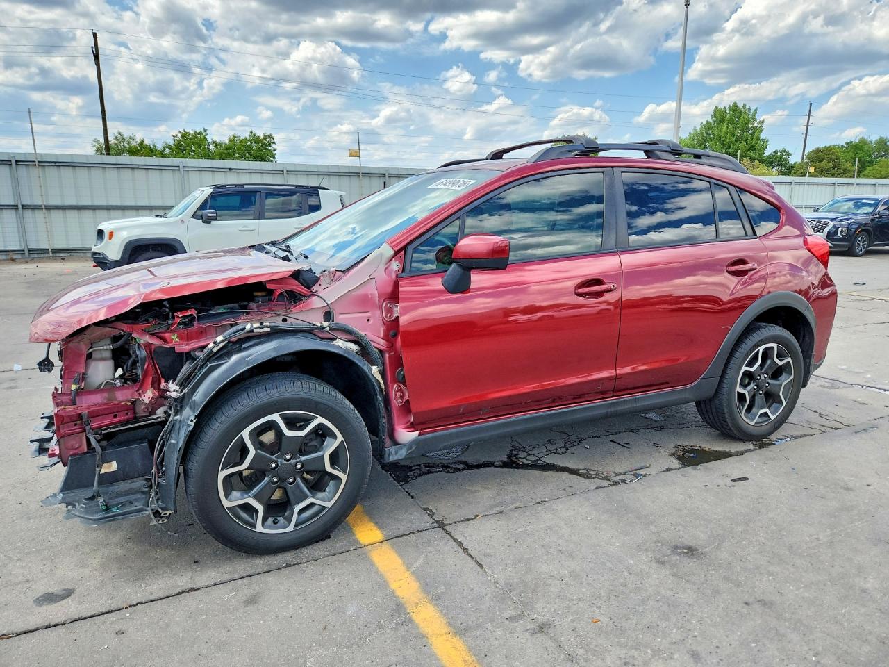 2015 Subaru Xv Crosstrek 2.0 Premium Burgundy vin: JF2GPAFCXF8322609
