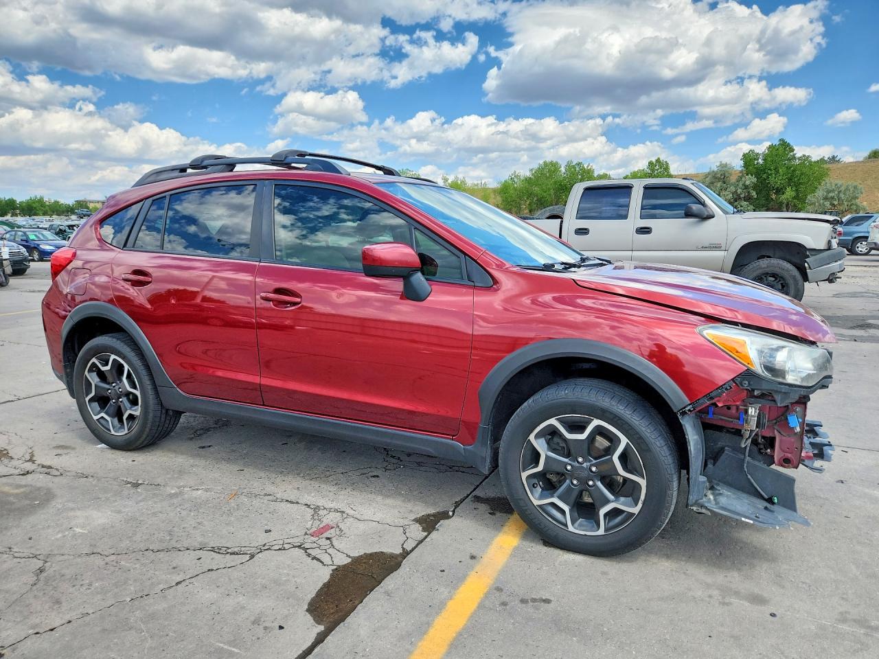 2015 Subaru Xv Crosstrek 2.0 Premium Burgundy vin: JF2GPAFCXF8322609