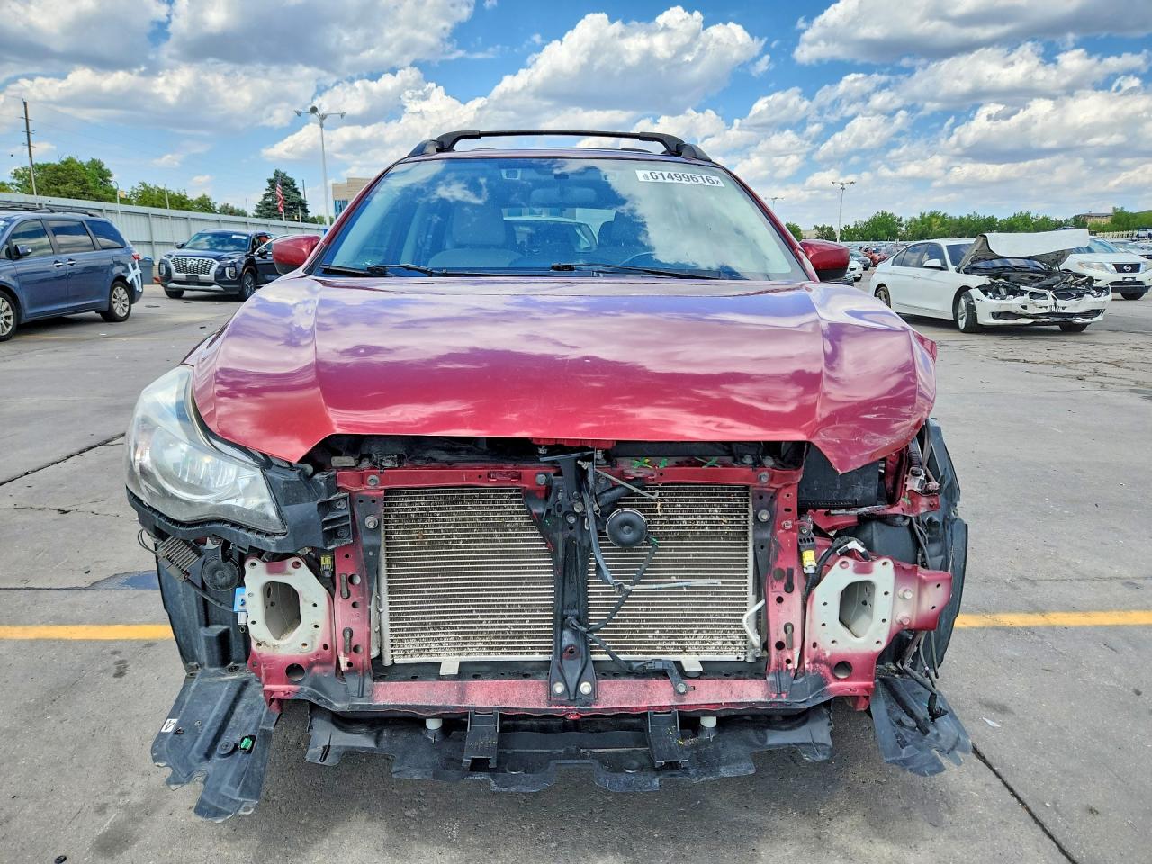 2015 Subaru Xv Crosstrek 2.0 Premium Burgundy vin: JF2GPAFCXF8322609