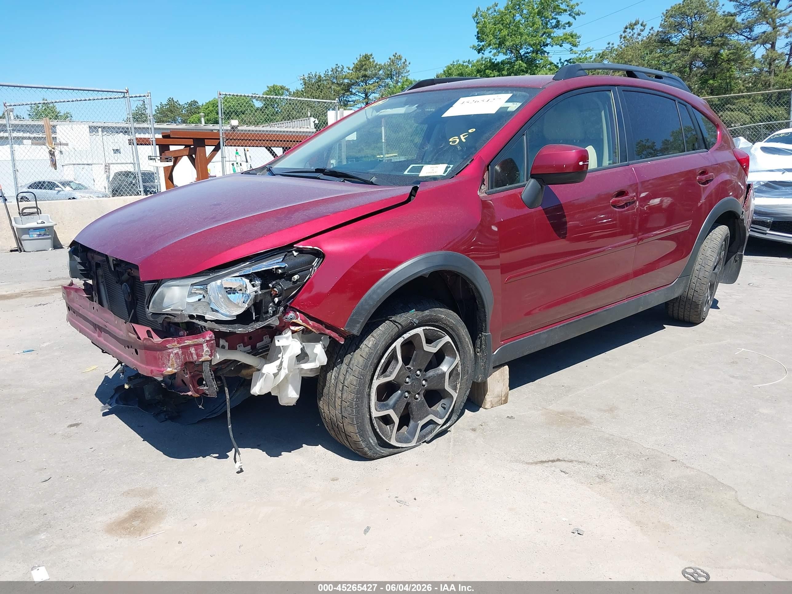 2013 Subaru Xv Crosstrek 2.0i Limited Red vin: JF2GPAGC0DH877726