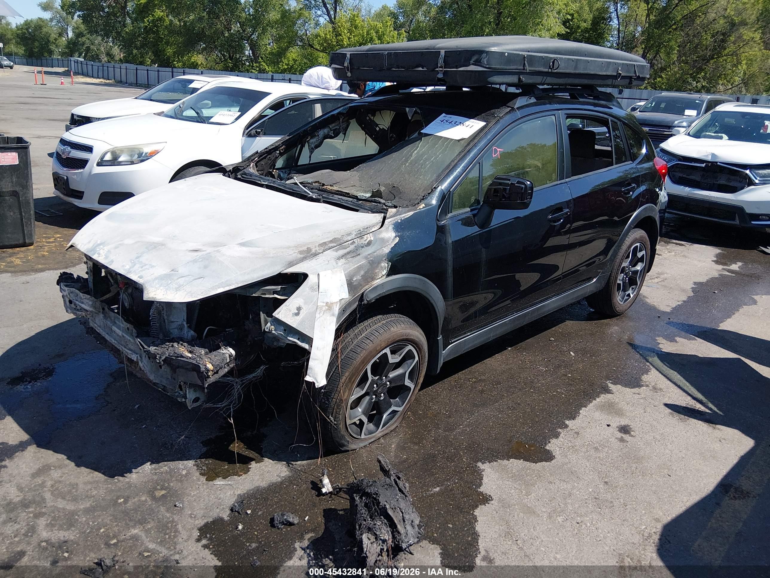 2014 Subaru Xv Crosstrek 2.0i Limited Black vin: JF2GPAGC0E8296860