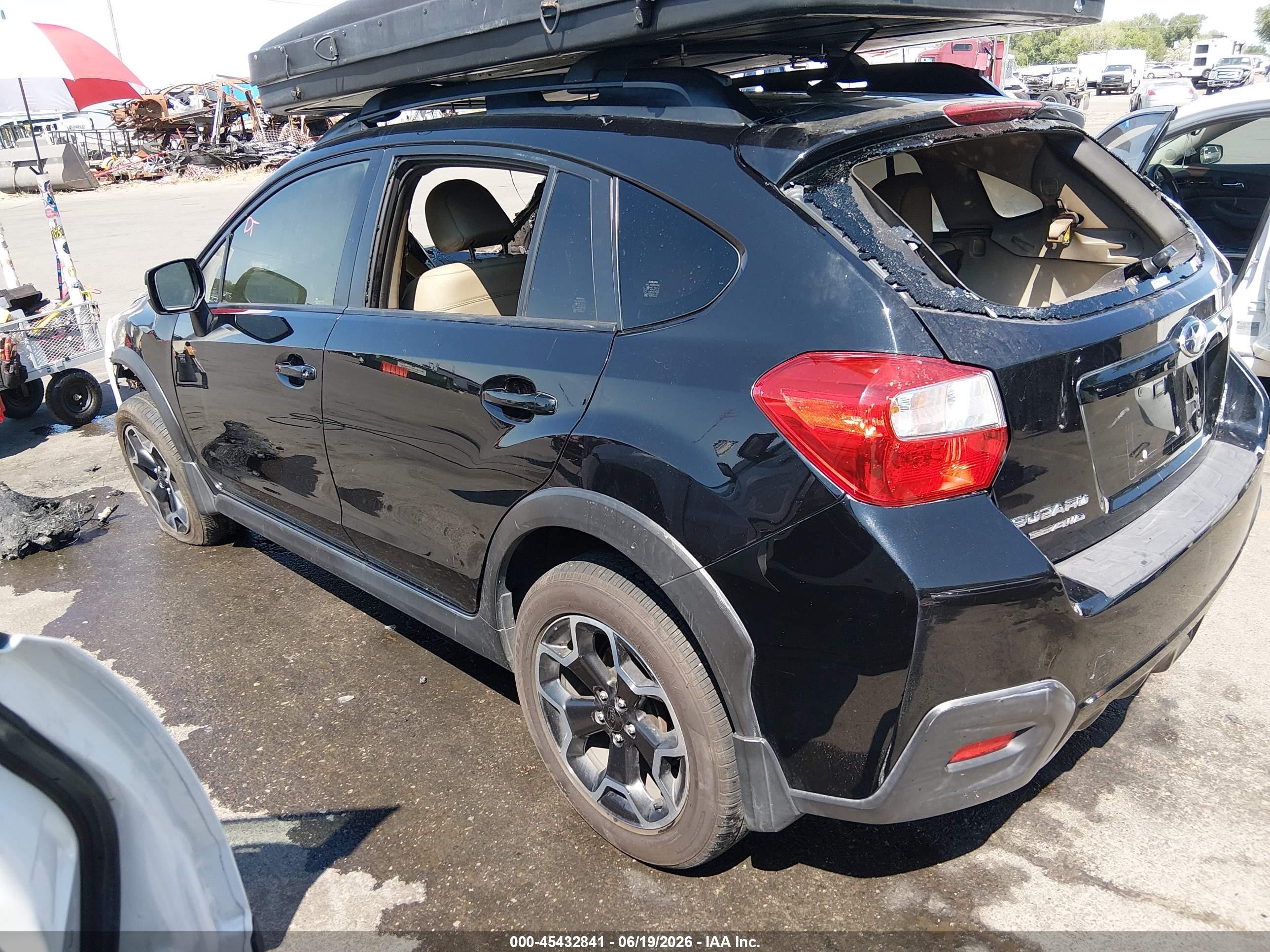 2014 Subaru Xv Crosstrek 2.0i Limited Black vin: JF2GPAGC0E8296860