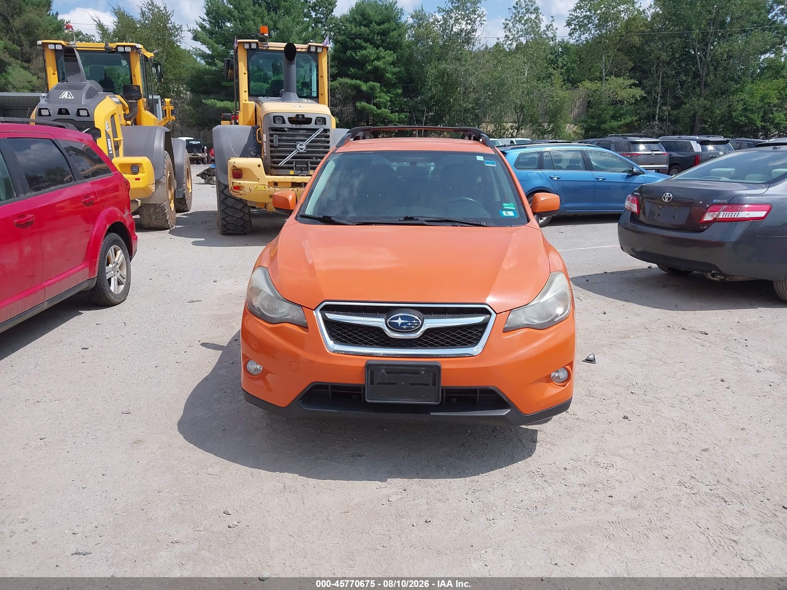 2014 Subaru Xv Crosstrek 2.0i Limited Orange vin: JF2GPAGC0EH344339