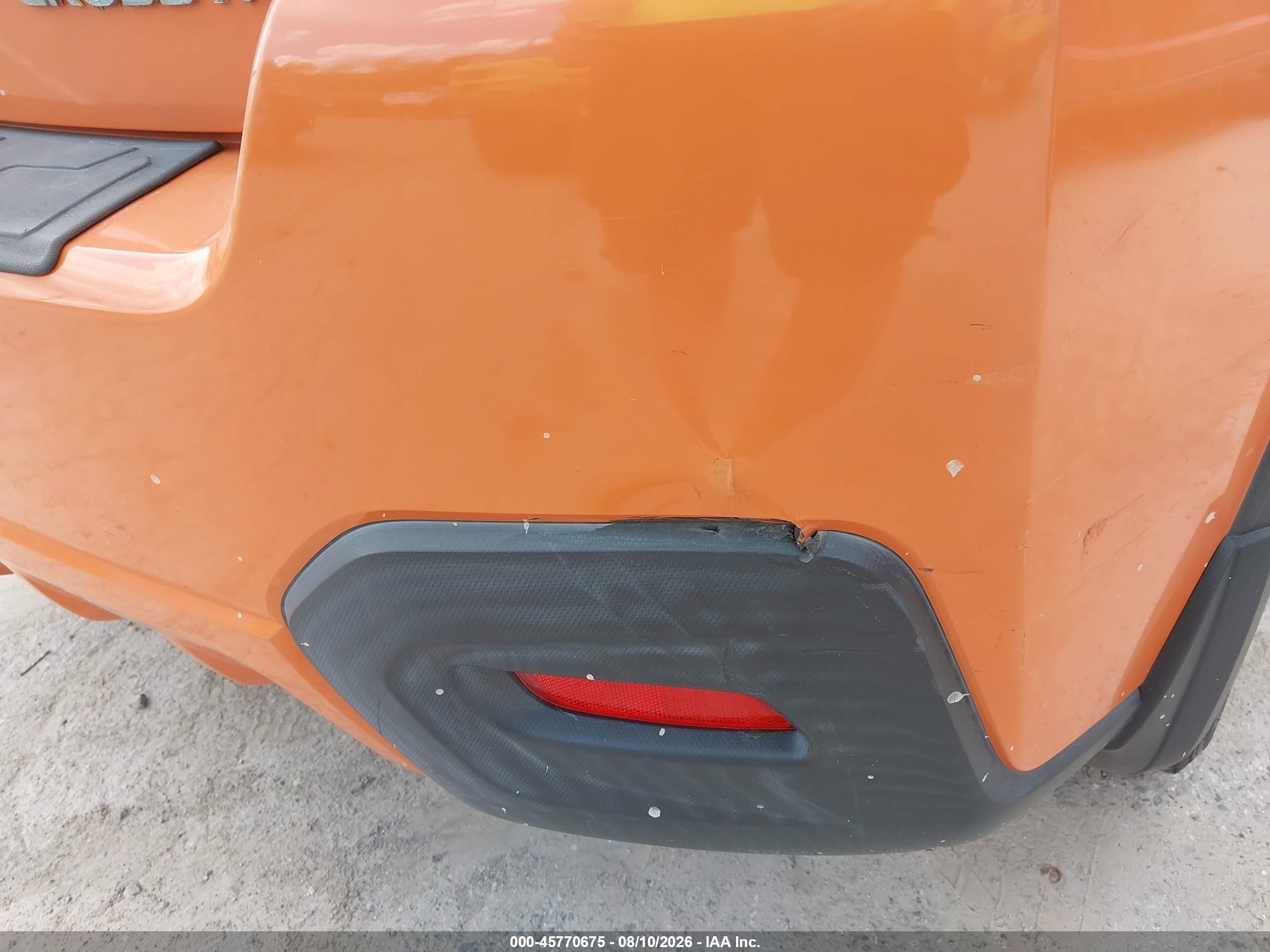 2014 Subaru Xv Crosstrek 2.0i Limited Orange vin: JF2GPAGC0EH344339