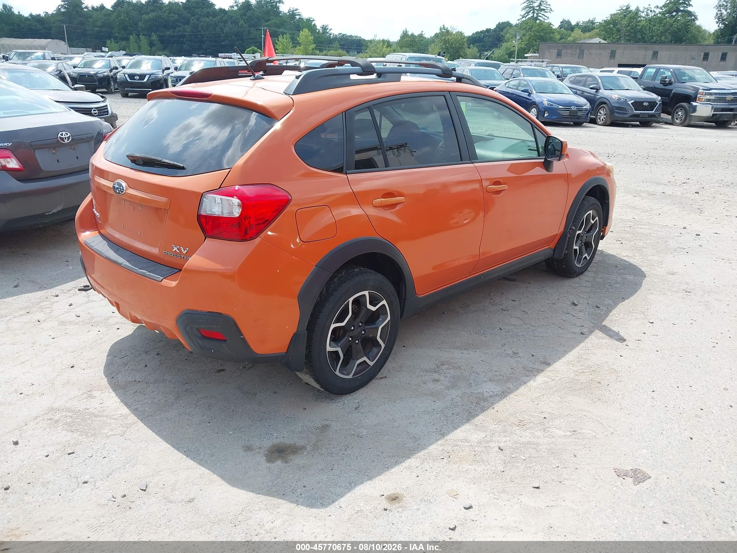 2014 Subaru Xv Crosstrek 2.0i Limited Orange vin: JF2GPAGC0EH344339