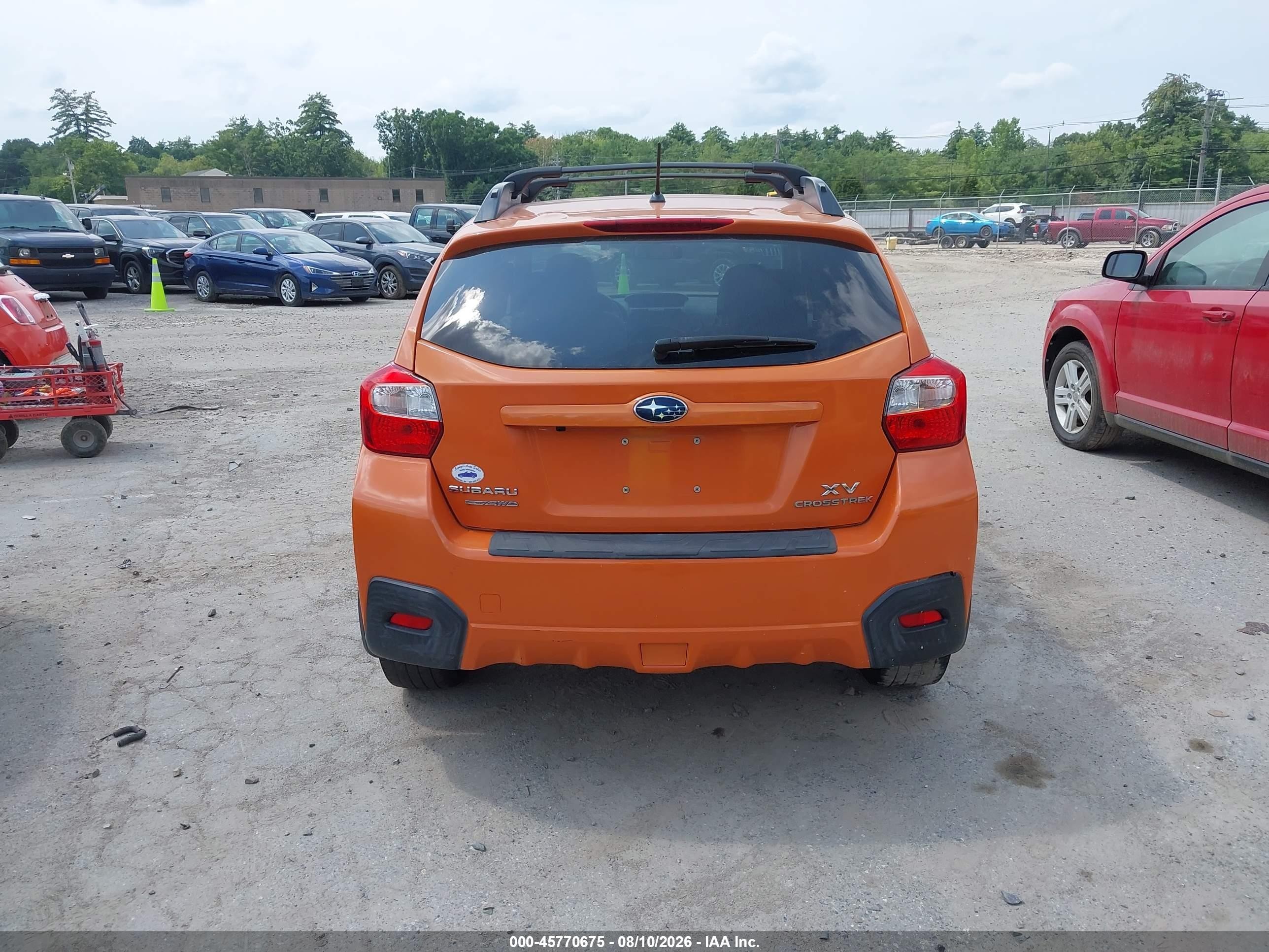 2014 Subaru Xv Crosstrek 2.0i Limited Orange vin: JF2GPAGC0EH344339