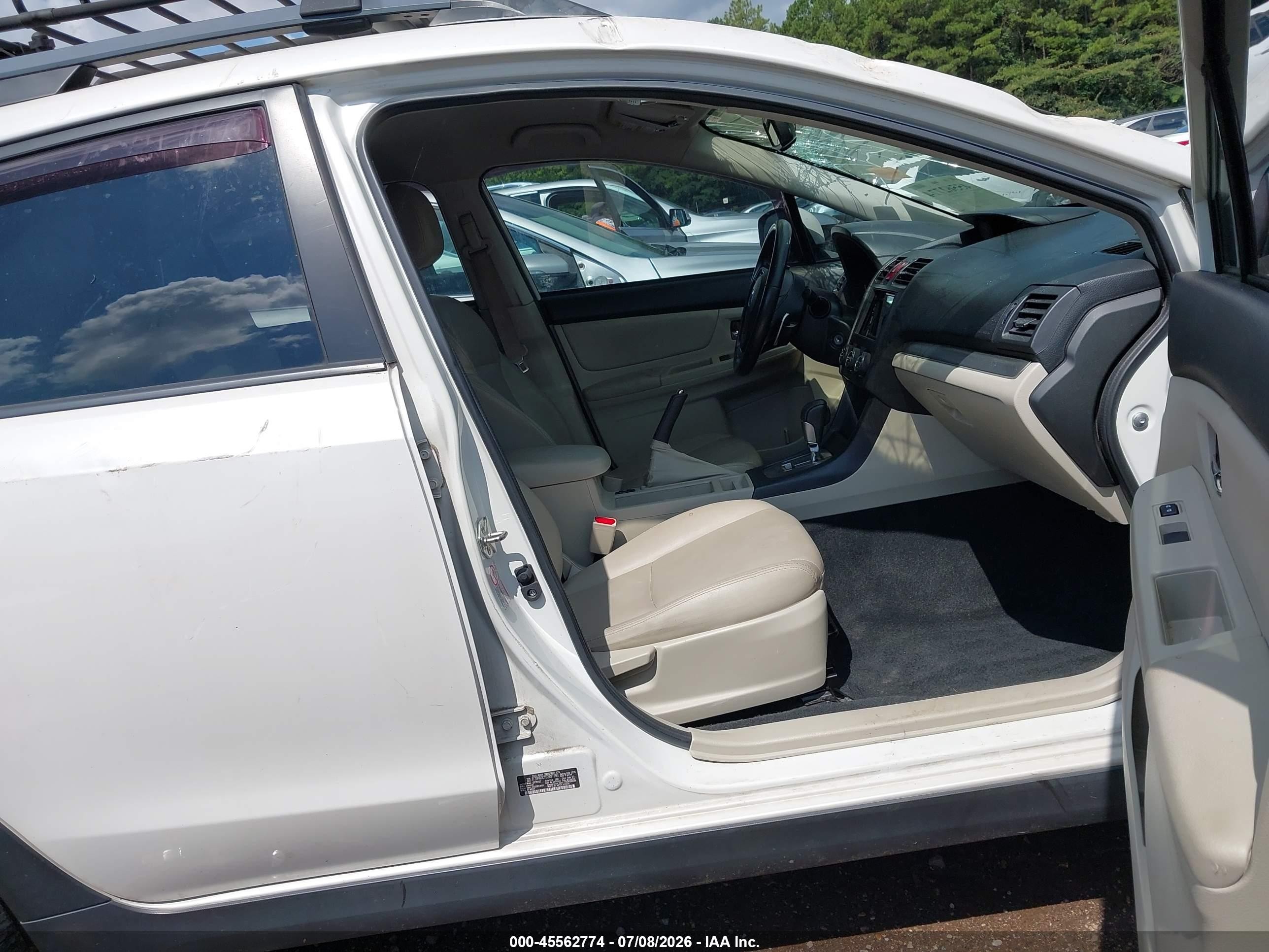 2013 Subaru Xv Crosstrek 2.0i Limited White vin: JF2GPAGC1D2891993
