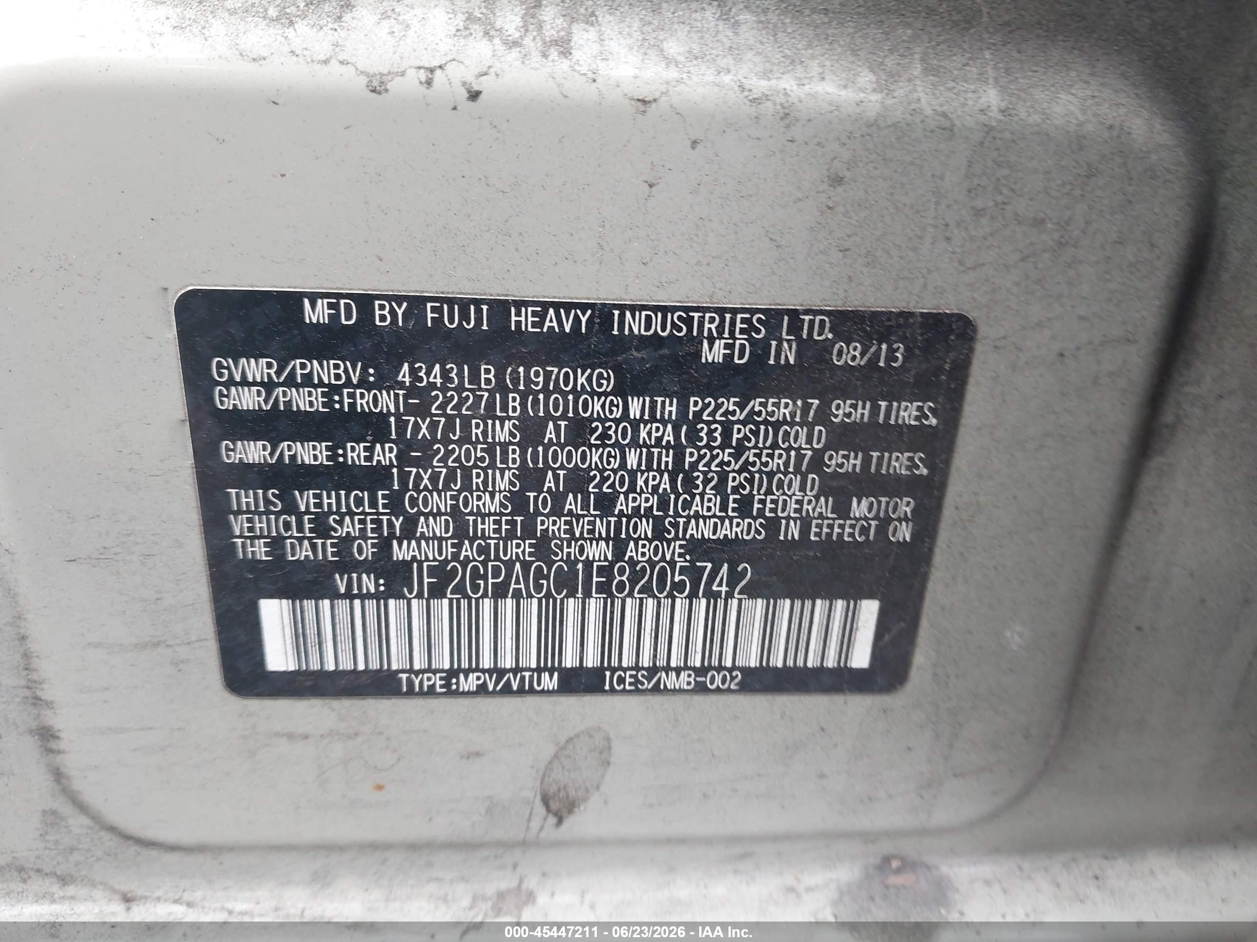 2014 Subaru Xv Crosstrek 2.0i Limited Cream vin: JF2GPAGC1E8205742