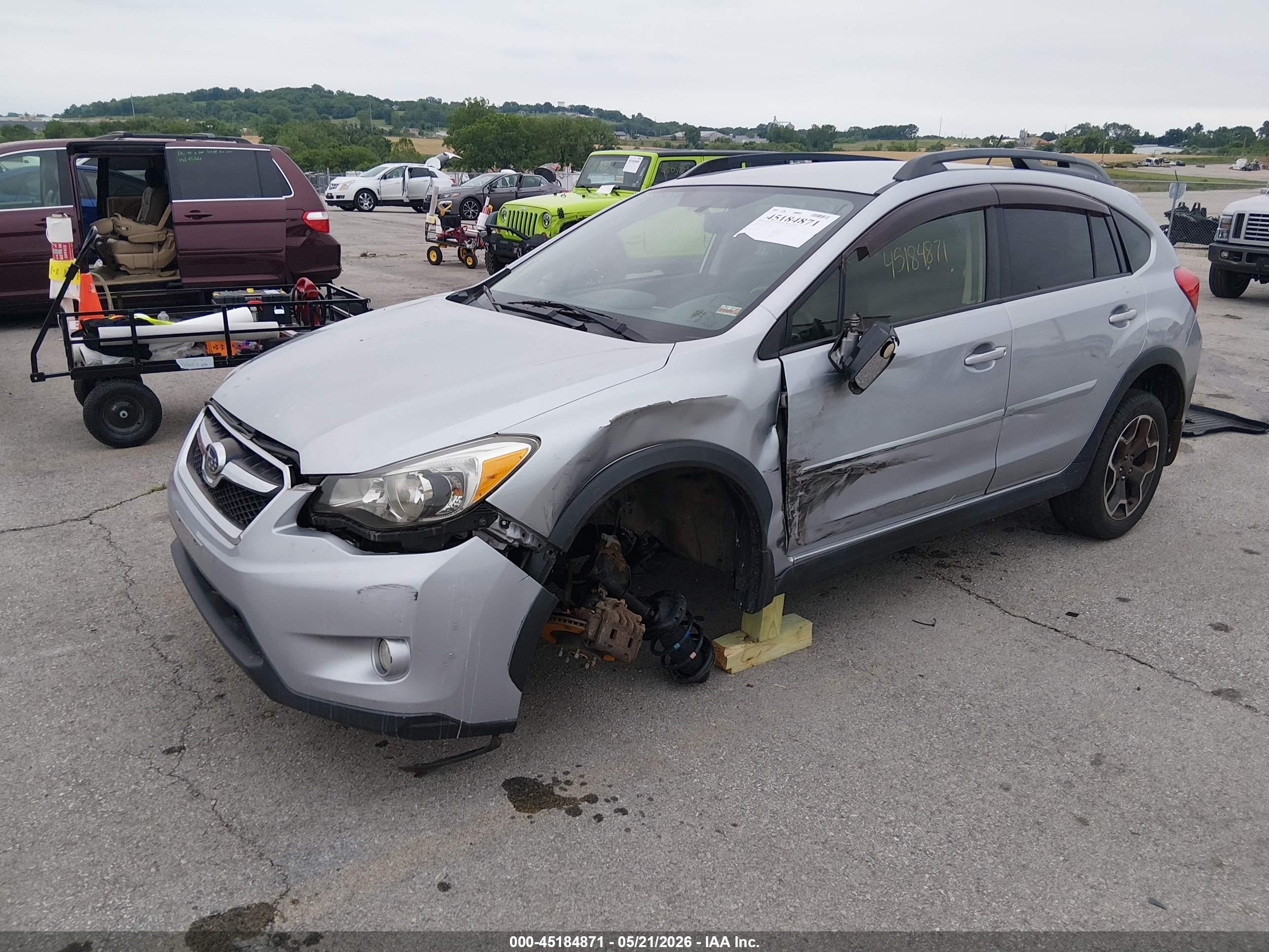 2013 Subaru Xv Crosstrek 2.0i Limited Silver vin: JF2GPAGC2D2212698