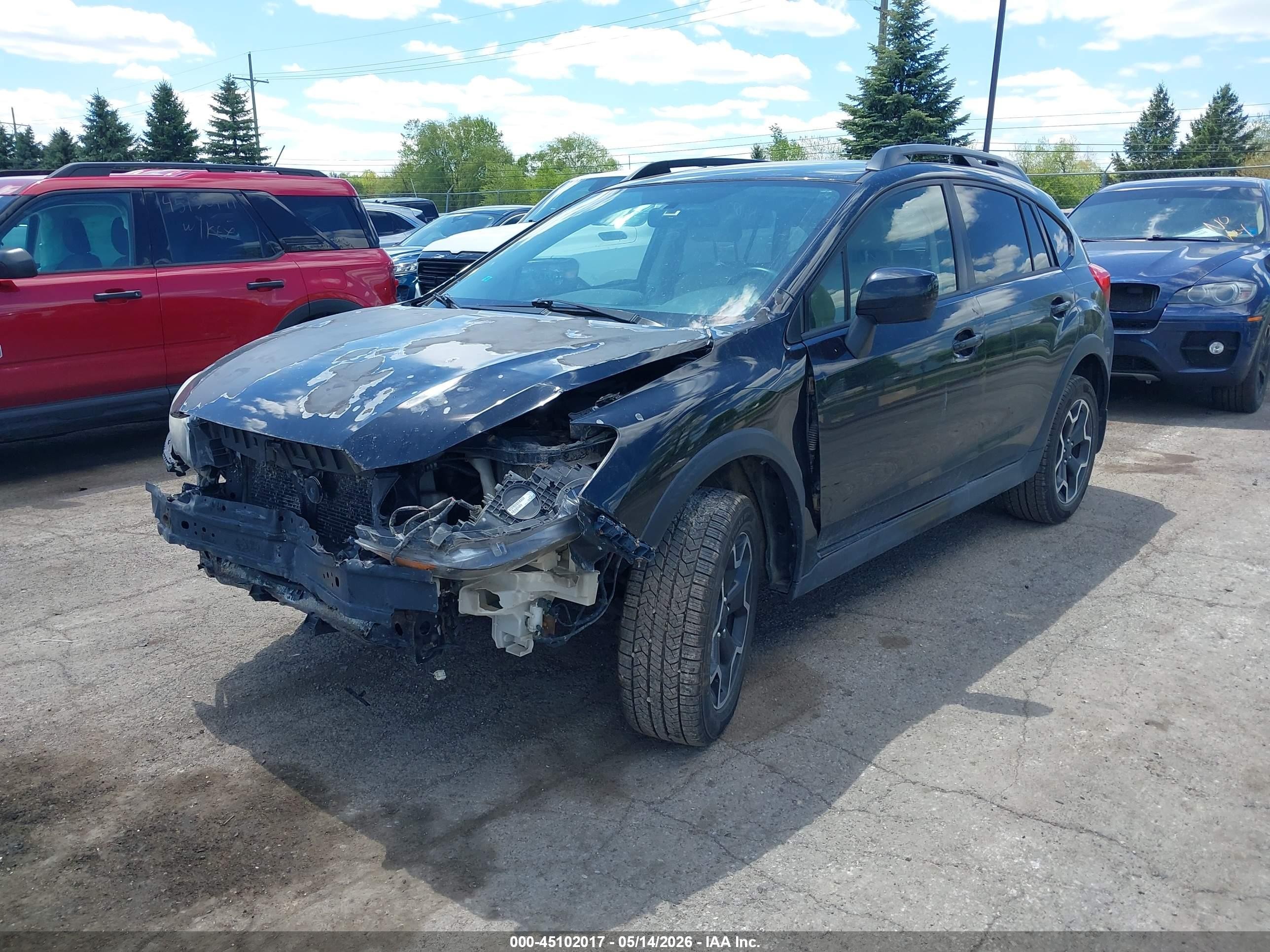 2013 Subaru Xv Crosstrek 2.0i Limited Black vin: JF2GPAGC2D2871185