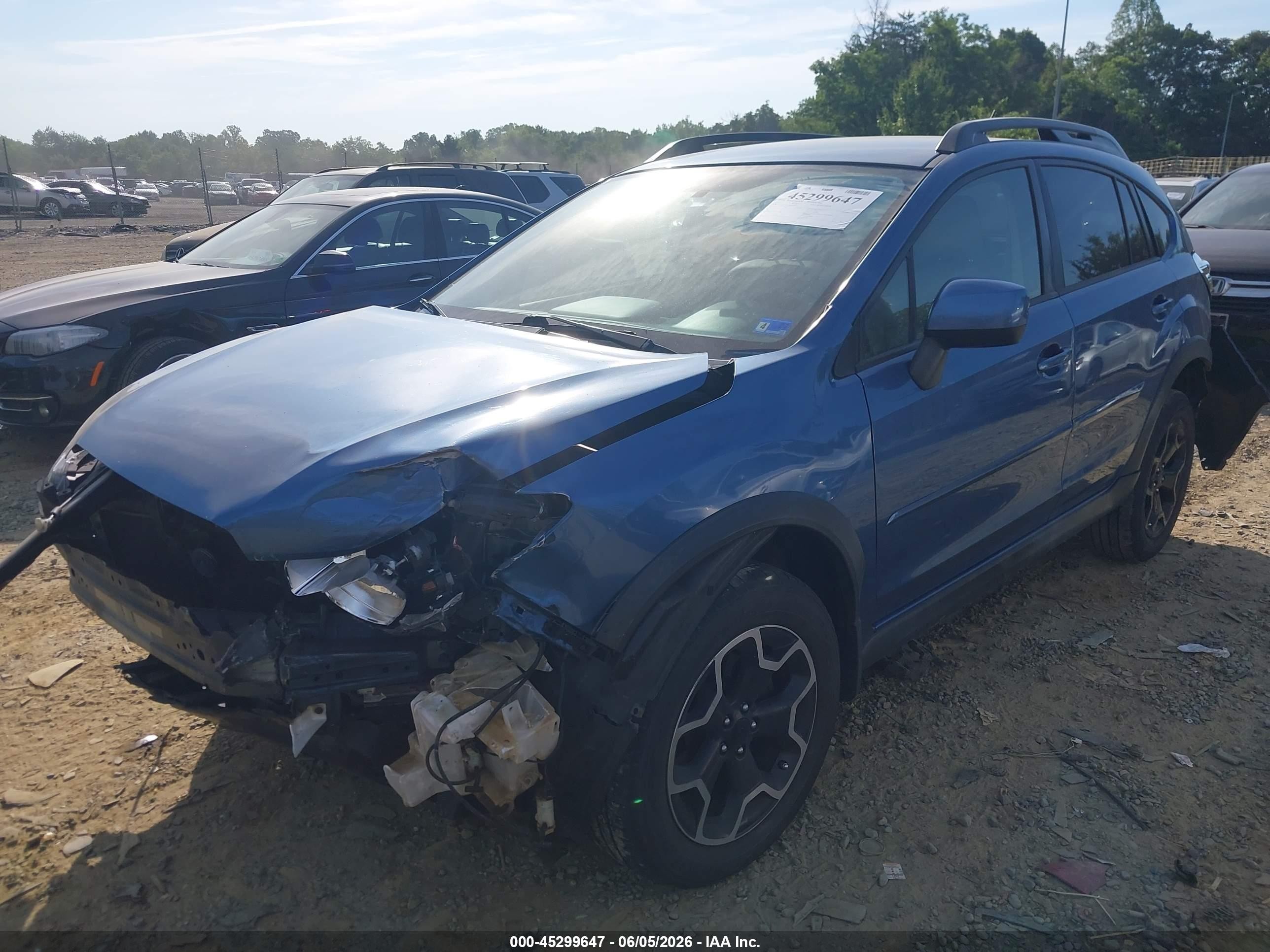 2014 Subaru Xv Crosstrek 2.0i Limited Blue vin: JF2GPAGC2E8219665