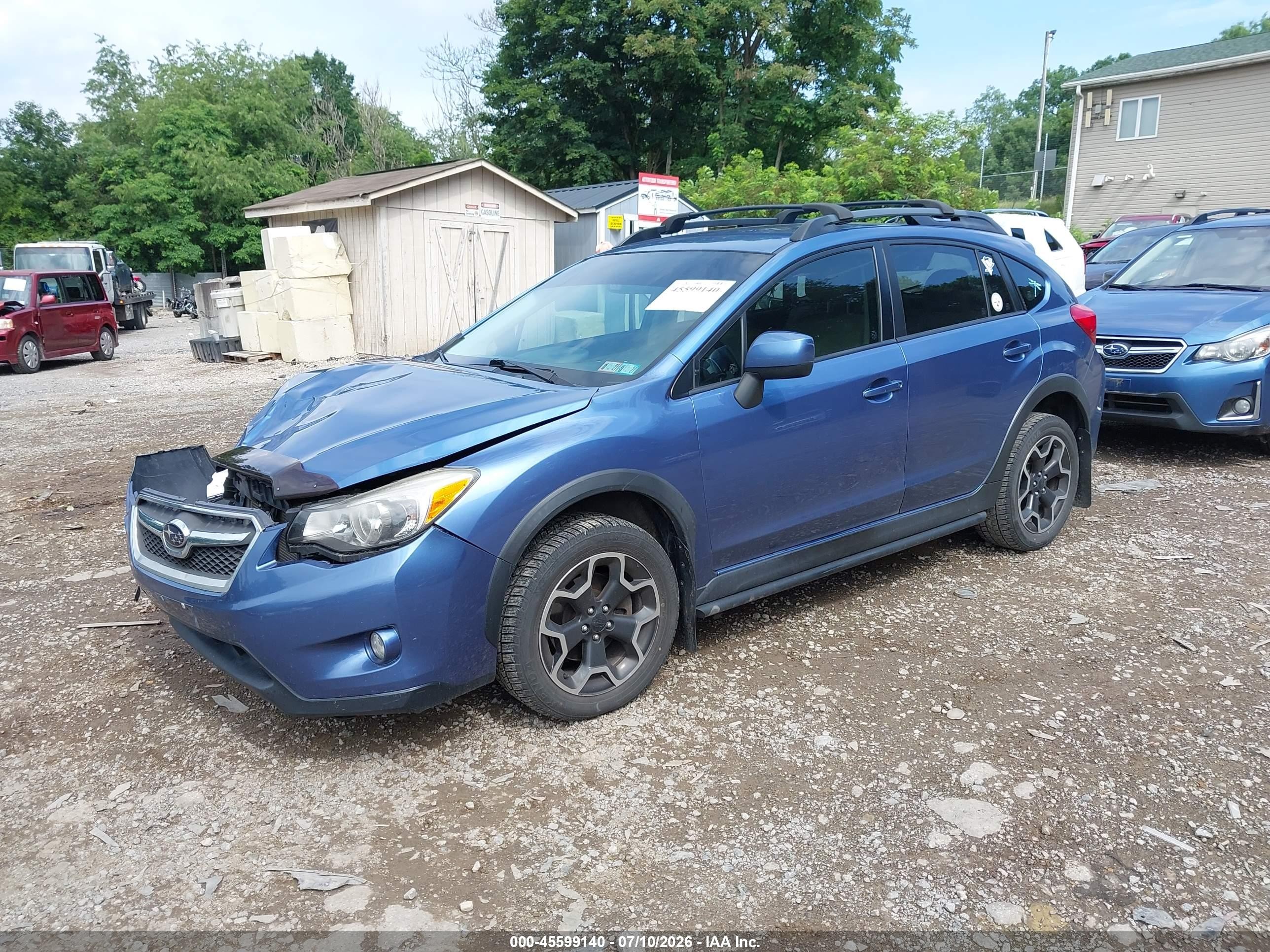 2014 Subaru Xv Crosstrek 2.0i Limited Blue vin: JF2GPAGC2E8256604