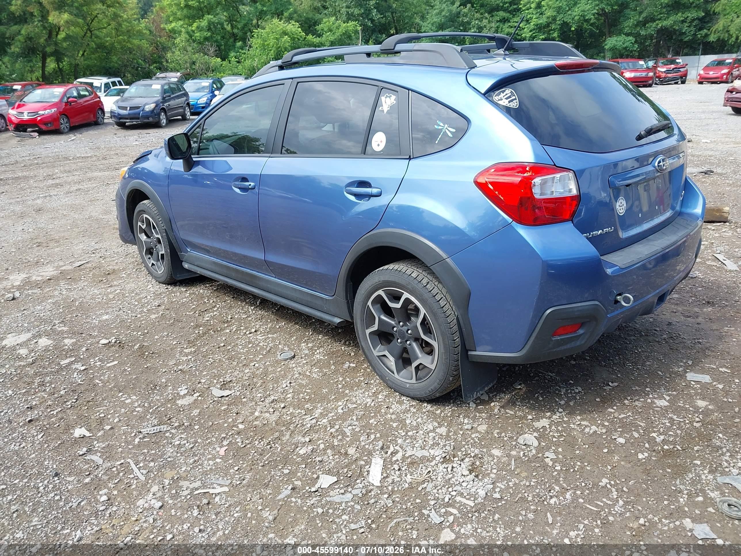 2014 Subaru Xv Crosstrek 2.0i Limited Blue vin: JF2GPAGC2E8256604