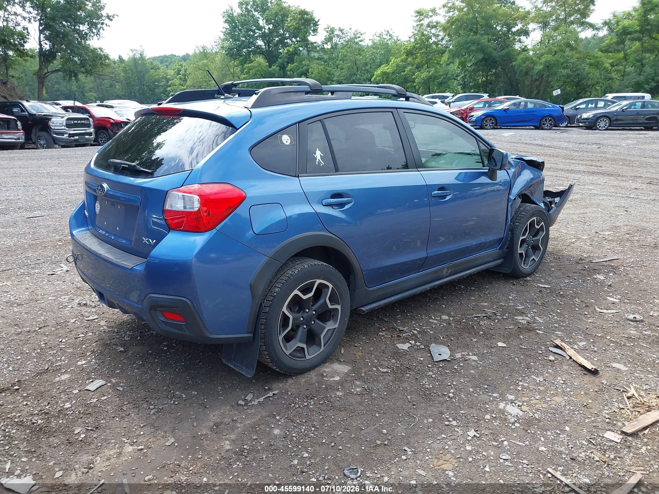 2014 Subaru Xv Crosstrek 2.0i Limited Blue vin: JF2GPAGC2E8256604