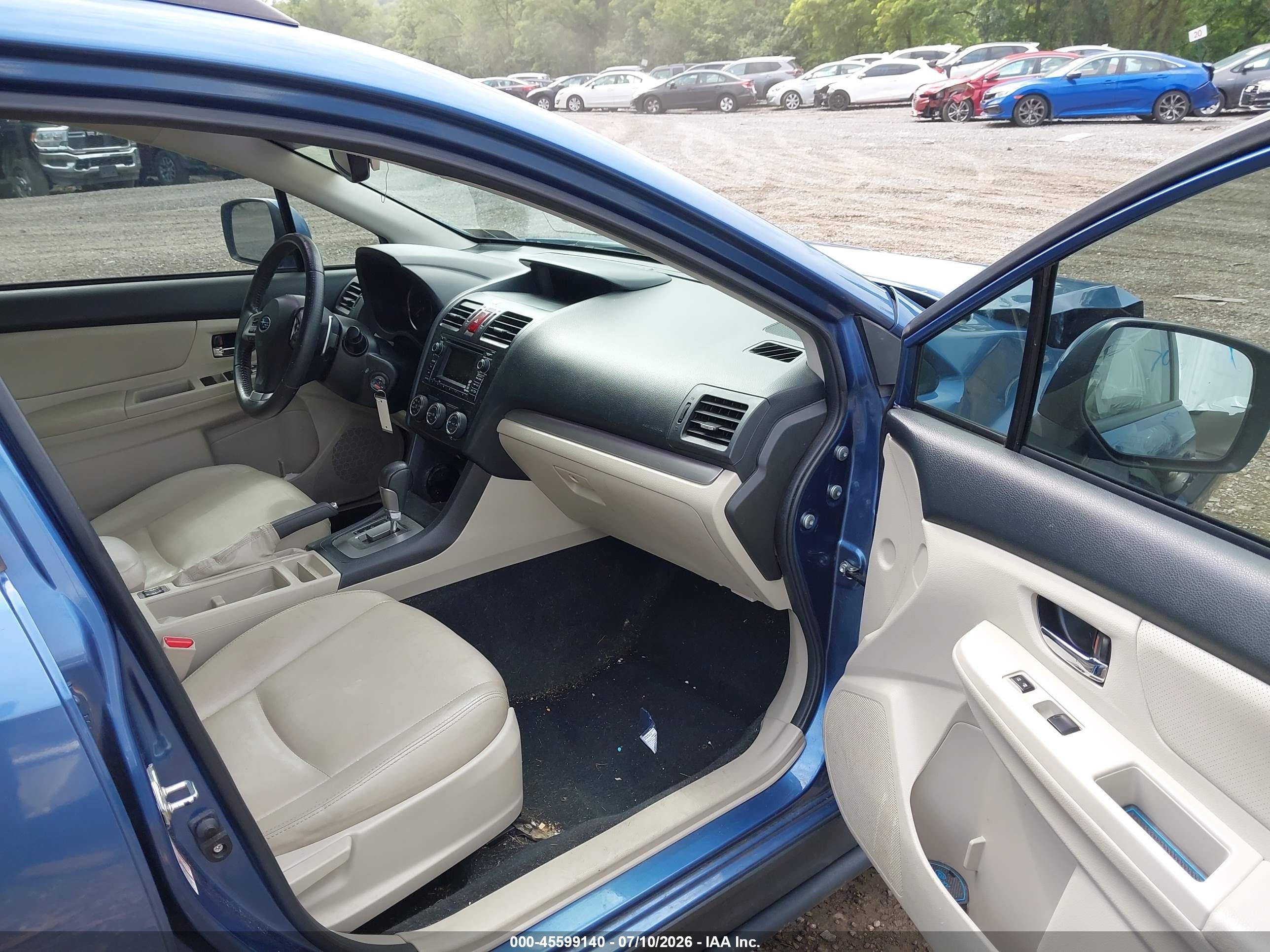 2014 Subaru Xv Crosstrek 2.0i Limited Blue vin: JF2GPAGC2E8256604