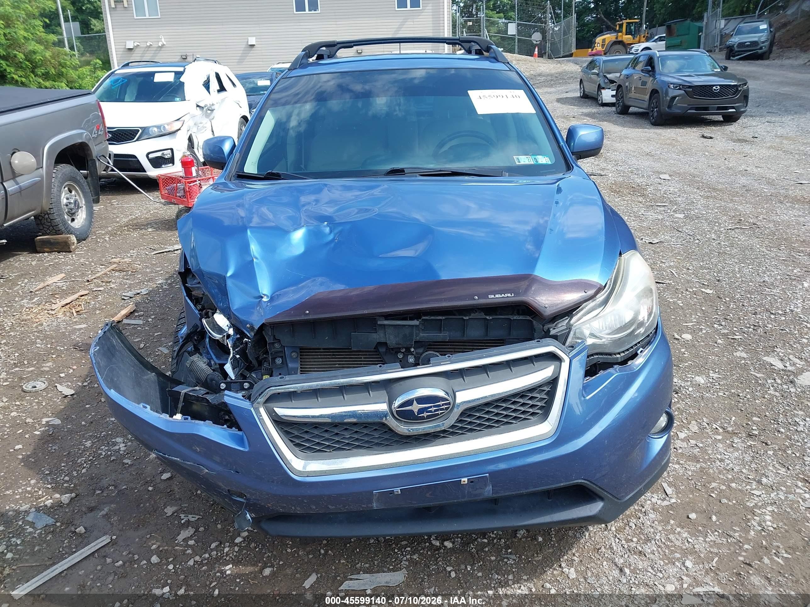 2014 Subaru Xv Crosstrek 2.0i Limited Blue vin: JF2GPAGC2E8256604