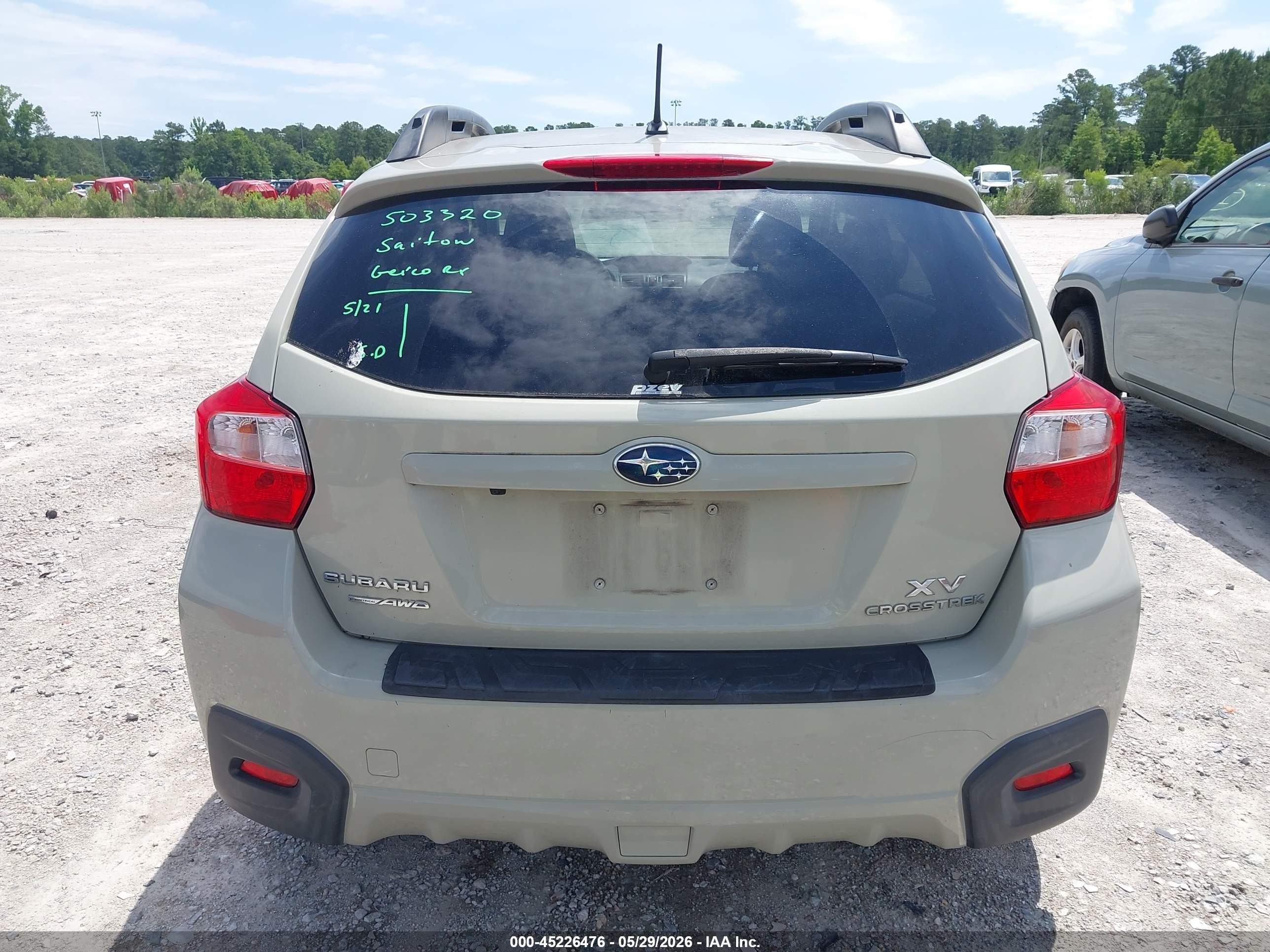 2014 Subaru Xv Crosstrek 2.0i Limited Green vin: JF2GPAGC2E8334430