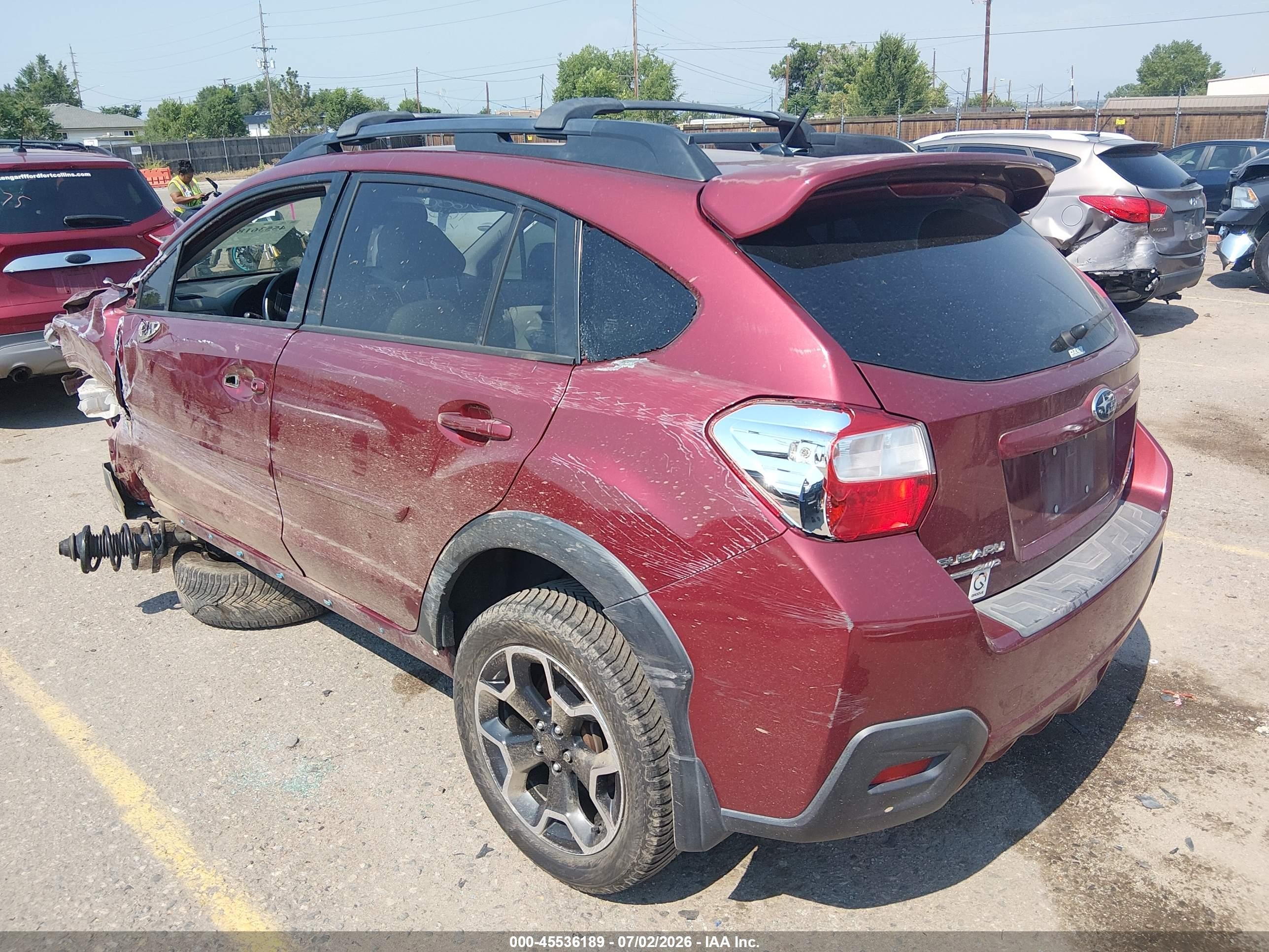 2013 Subaru Xv Crosstrek 2.0i Limited Red vin: JF2GPAGC4DH859682