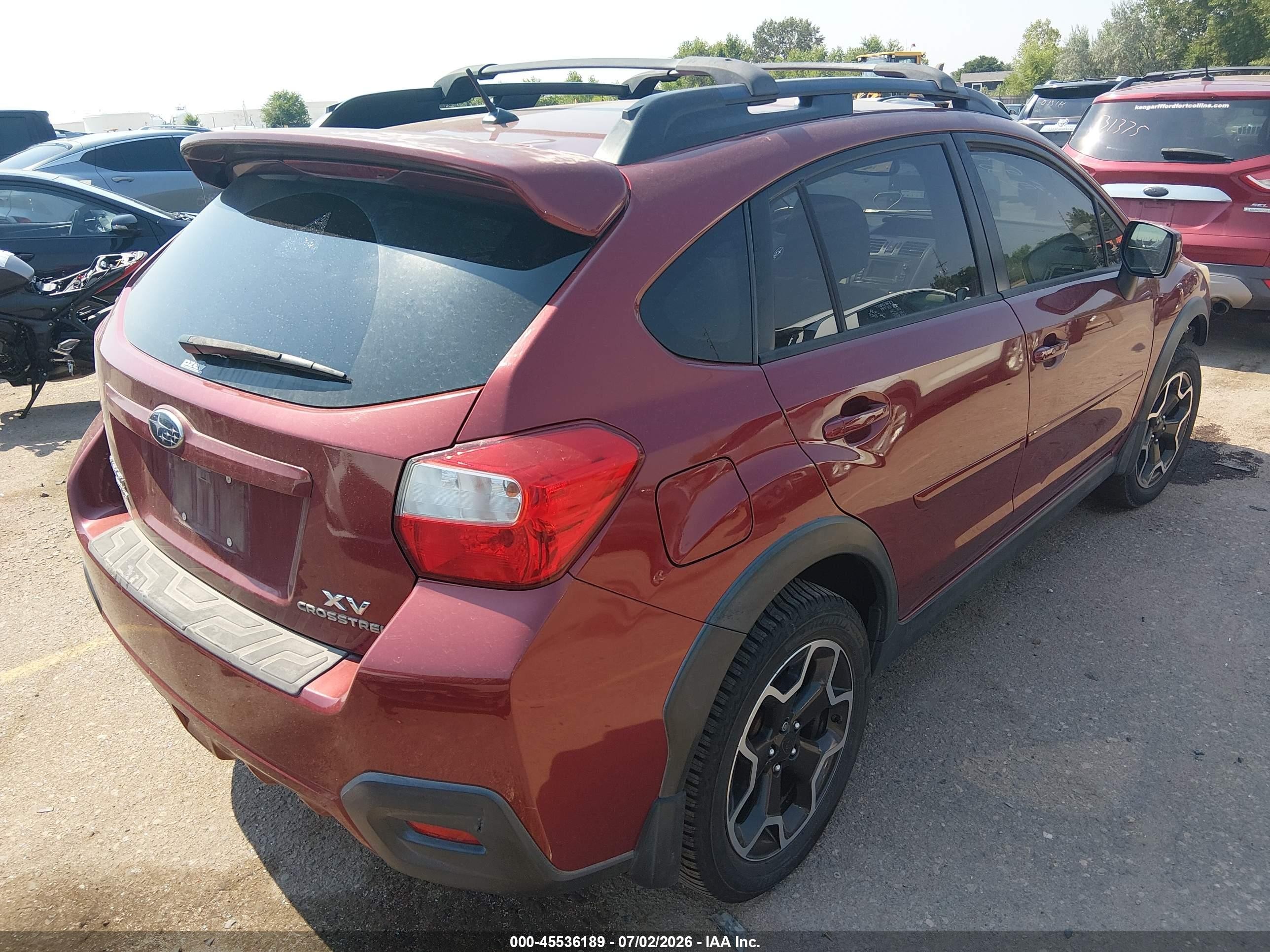 2013 Subaru Xv Crosstrek 2.0i Limited Red vin: JF2GPAGC4DH859682