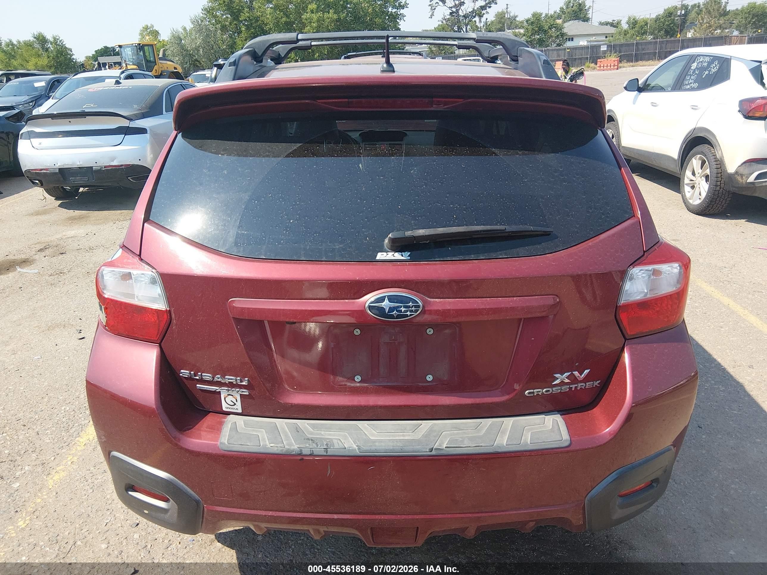 2013 Subaru Xv Crosstrek 2.0i Limited Red vin: JF2GPAGC4DH859682