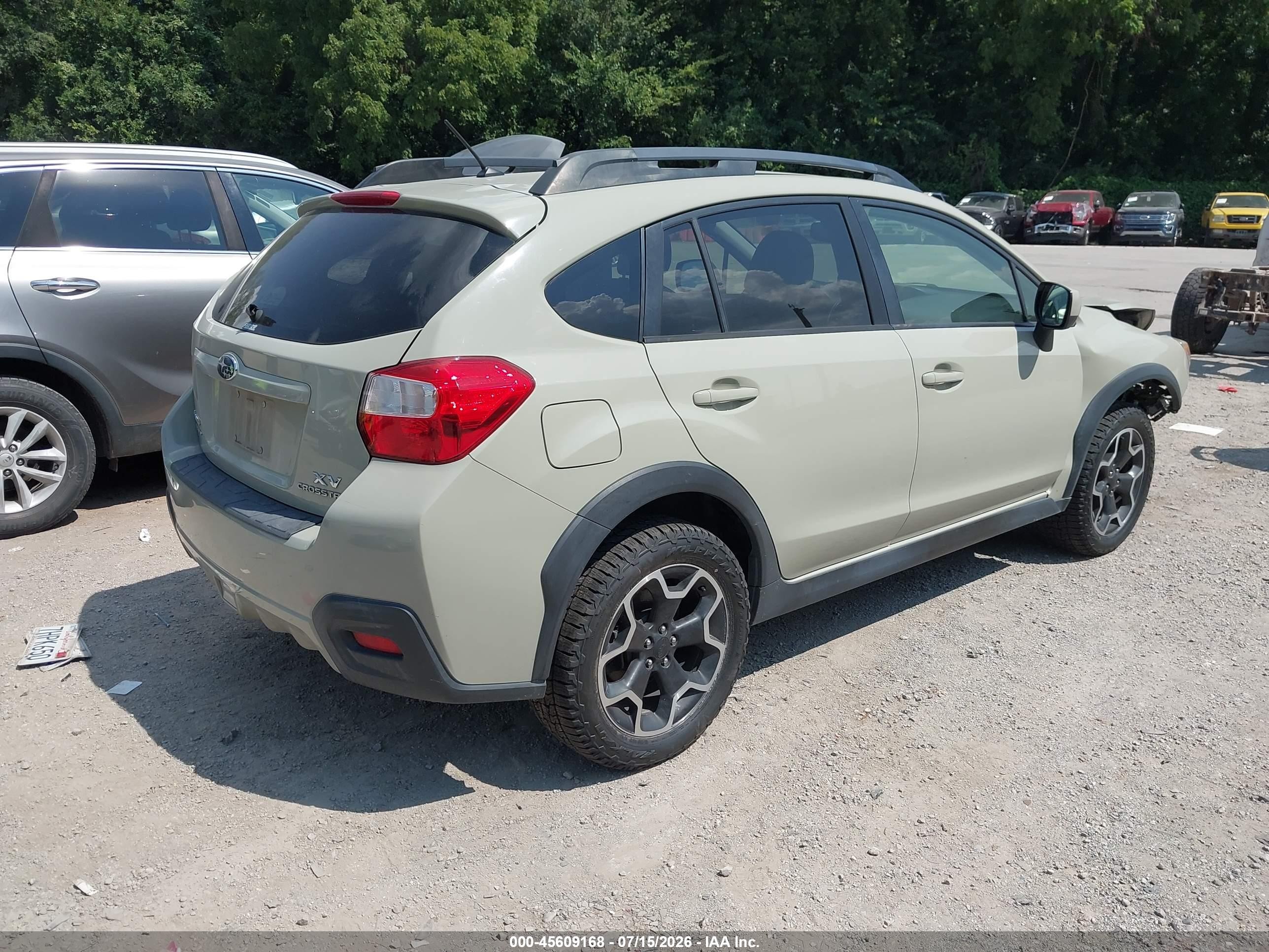 2014 Subaru Xv Crosstrek 2.0i Limited Green vin: JF2GPAGC4E8318424
