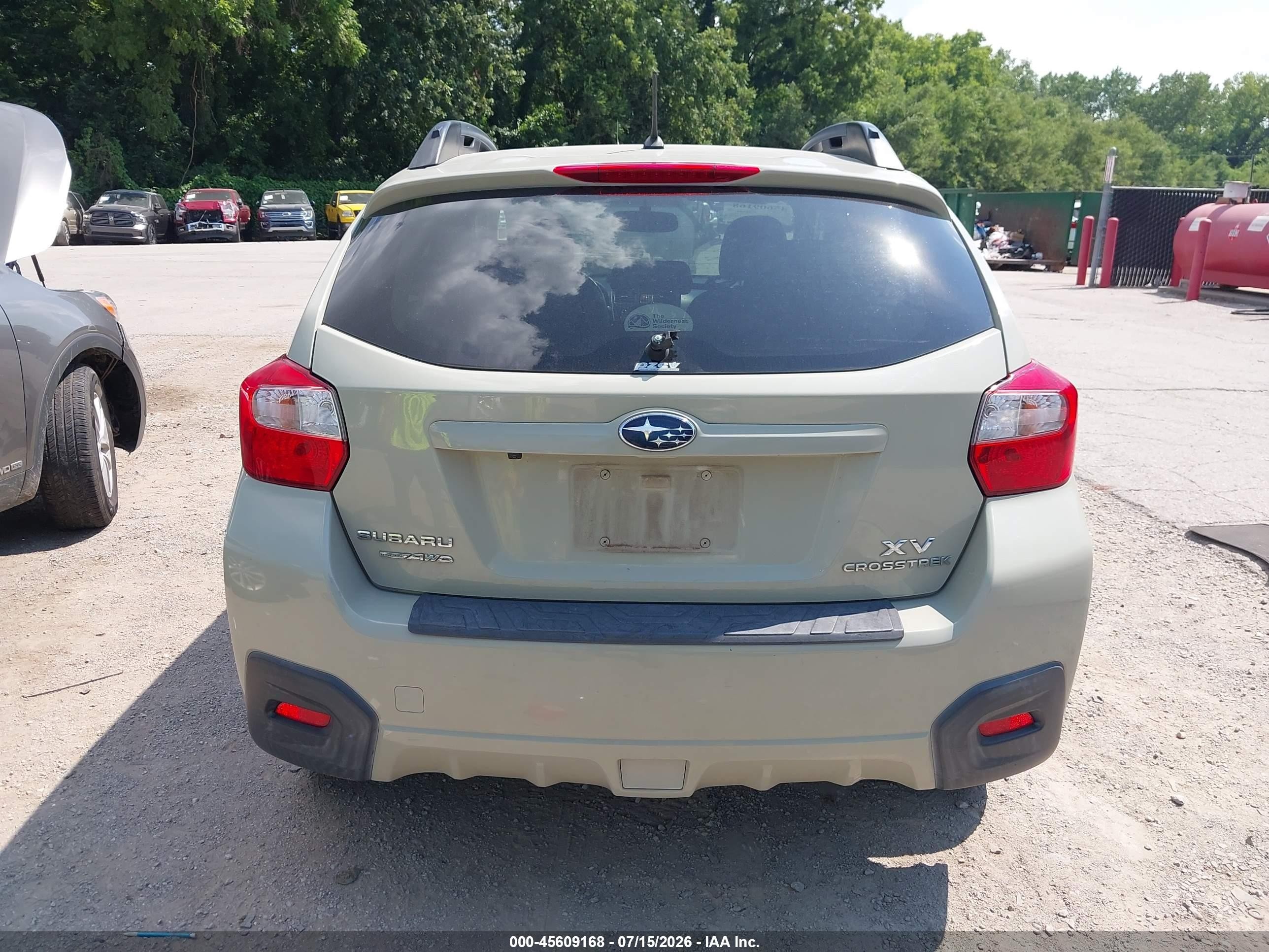 2014 Subaru Xv Crosstrek 2.0i Limited Green vin: JF2GPAGC4E8318424