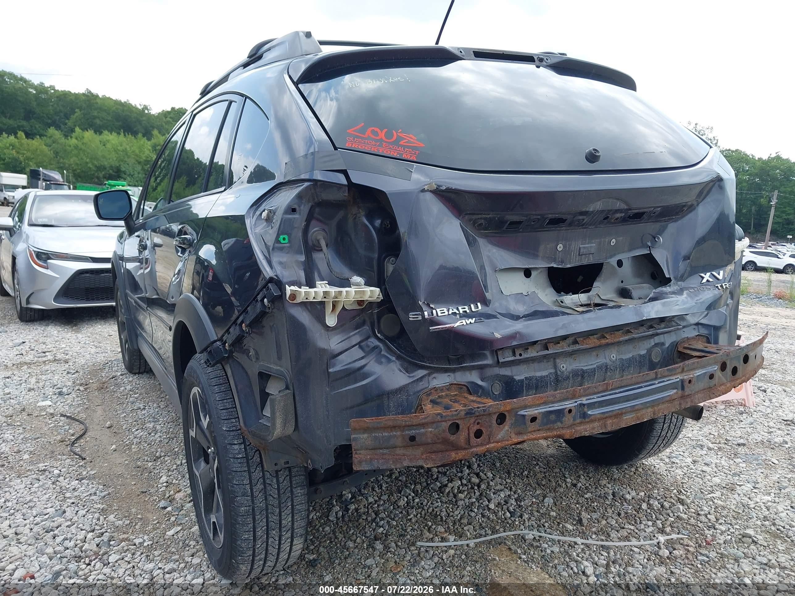 2013 Subaru Xv Crosstrek 2.0i Limited Black vin: JF2GPAGC5D2886487